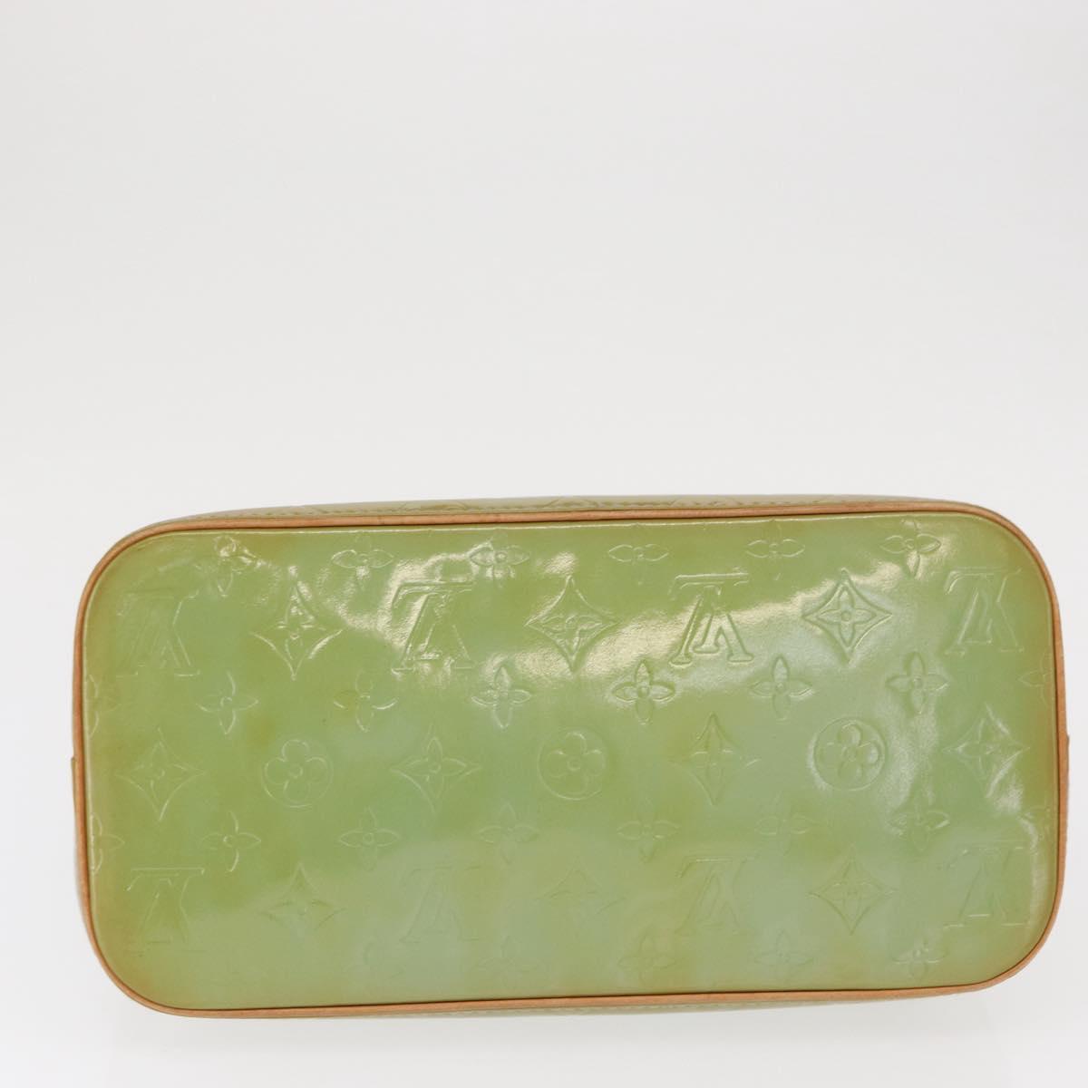 LOUIS VUITTON Monogram Vernis Houston Hand Bag Baby Blue M91005 LV Auth 168158