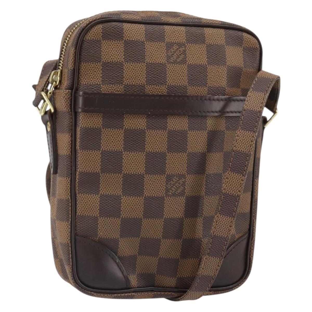 LOUIS VUITTON Damier Ebene Danube Shoulder Bag SPO N48061 LV Auth 168159