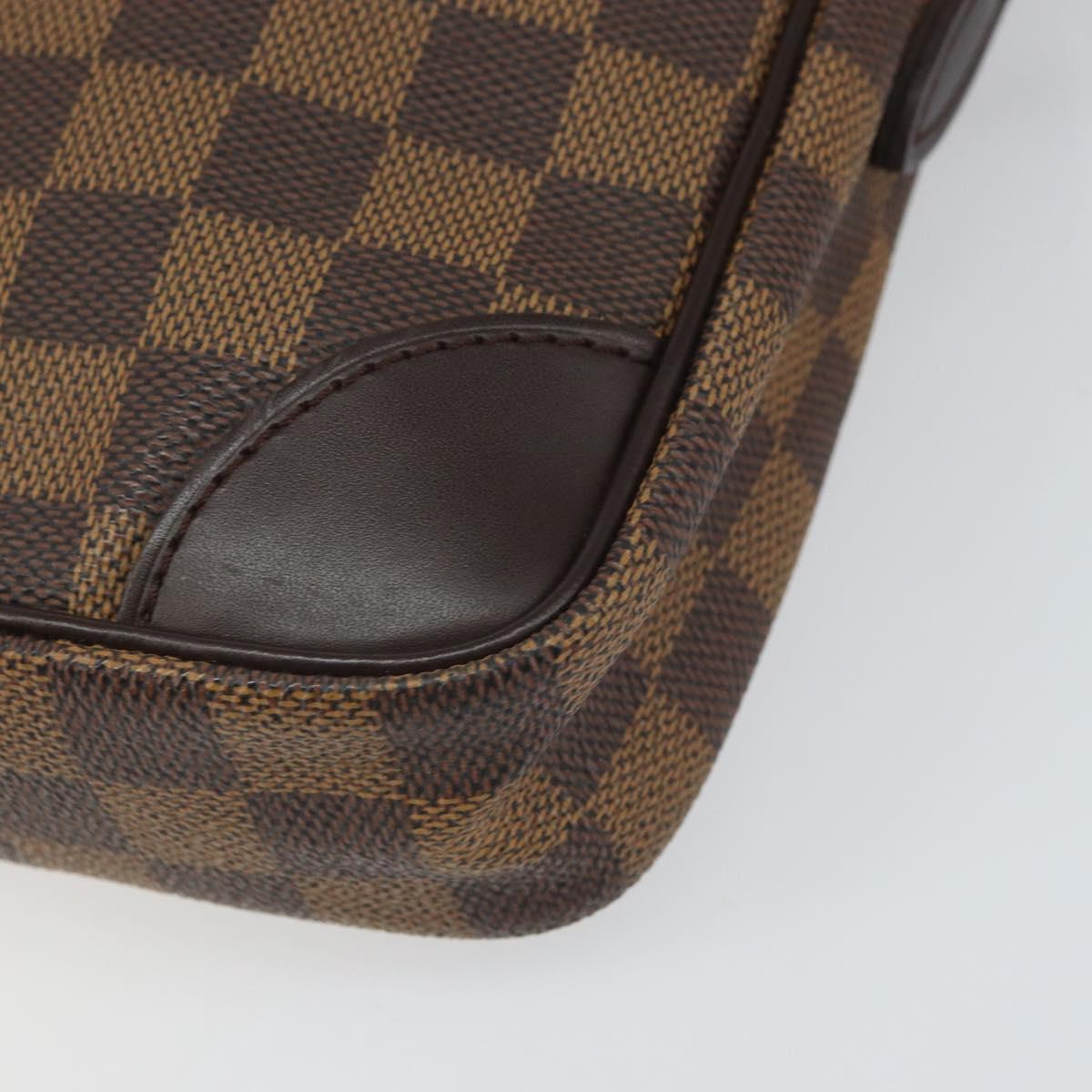 LOUIS VUITTON Damier Ebene Danube Shoulder Bag SPO N48061 LV Auth 168159