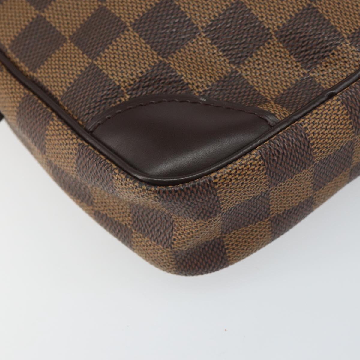 LOUIS VUITTON Damier Ebene Danube Shoulder Bag SPO N48061 LV Auth 168159