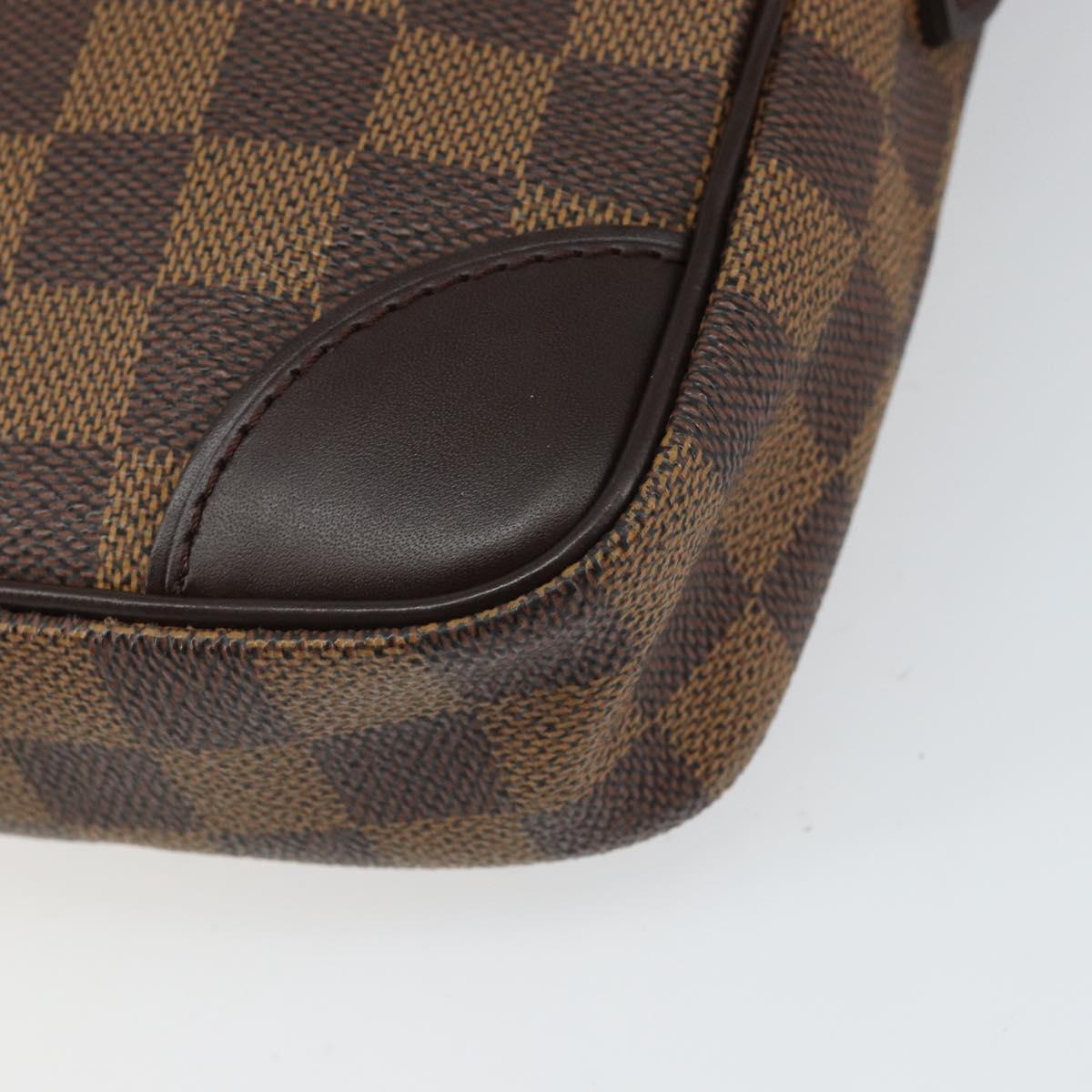 LOUIS VUITTON Damier Ebene Danube Shoulder Bag SPO N48061 LV Auth 168159