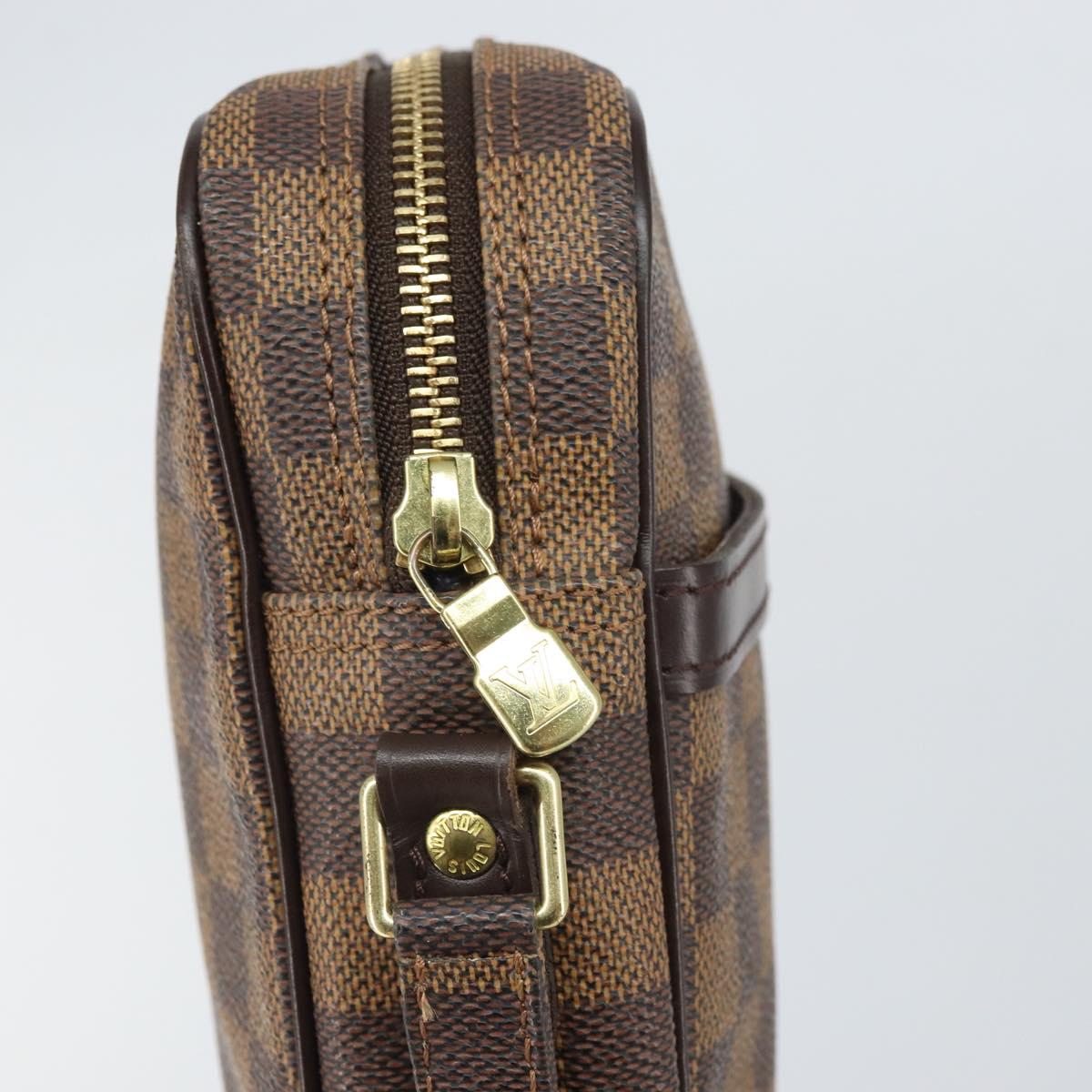 LOUIS VUITTON Damier Ebene Danube Shoulder Bag SPO N48061 LV Auth 168159