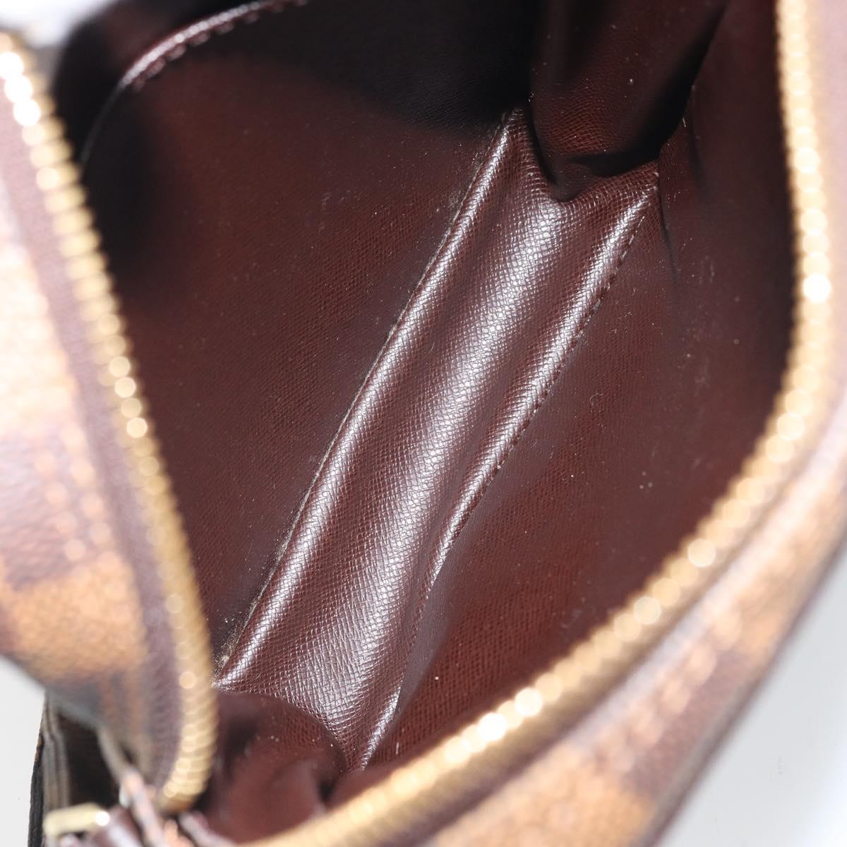 LOUIS VUITTON Damier Ebene Danube Shoulder Bag SPO N48061 LV Auth 168159