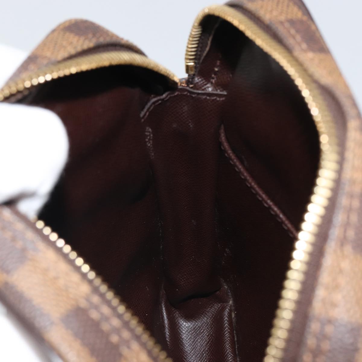 LOUIS VUITTON Damier Ebene Danube Shoulder Bag SPO N48061 LV Auth 168159