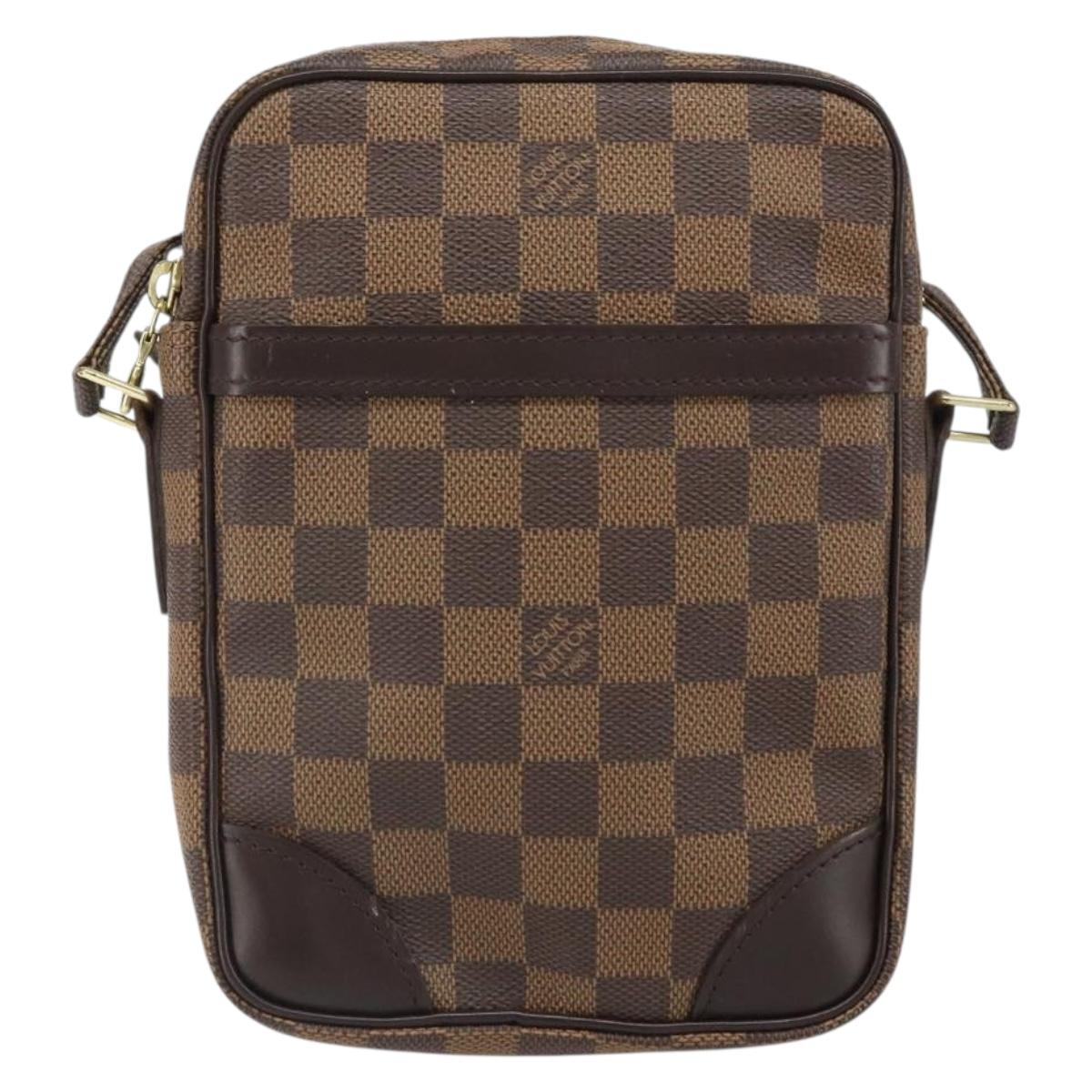 LOUIS VUITTON Damier Ebene Danube Shoulder Bag SPO N48061 LV Auth 168159