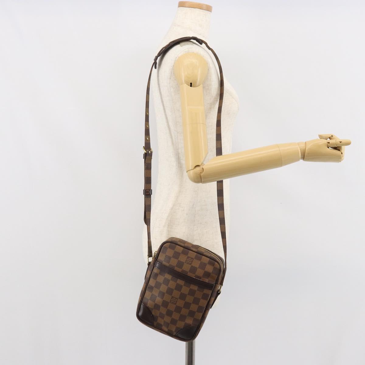 LOUIS VUITTON Damier Ebene Danube Shoulder Bag SPO N48061 LV Auth 168159