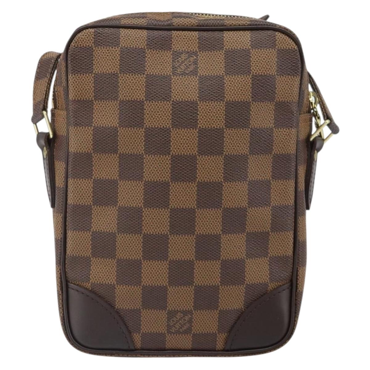 LOUIS VUITTON Damier Ebene Danube Shoulder Bag SPO N48061 LV Auth 168159