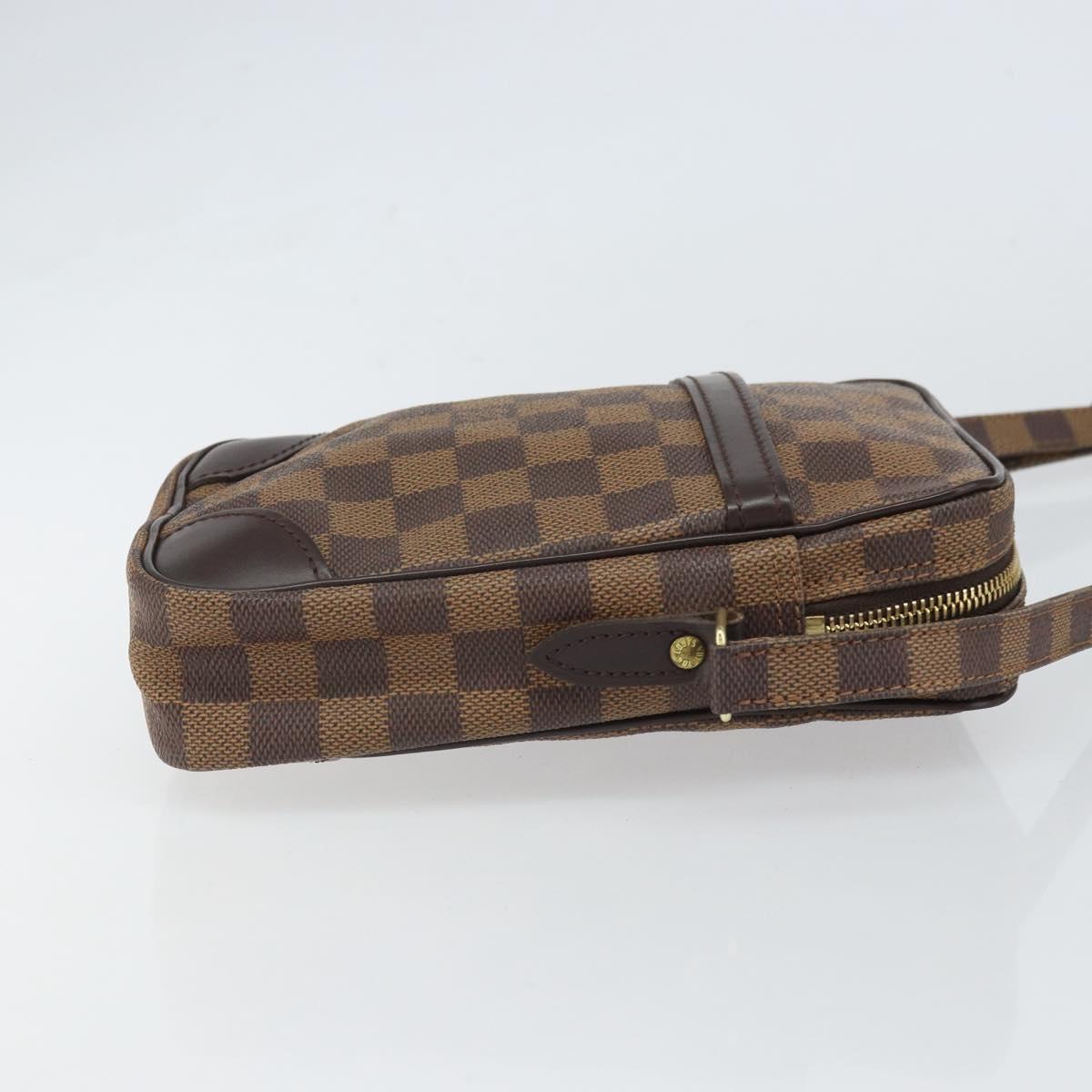 LOUIS VUITTON Damier Ebene Danube Shoulder Bag SPO N48061 LV Auth 168159