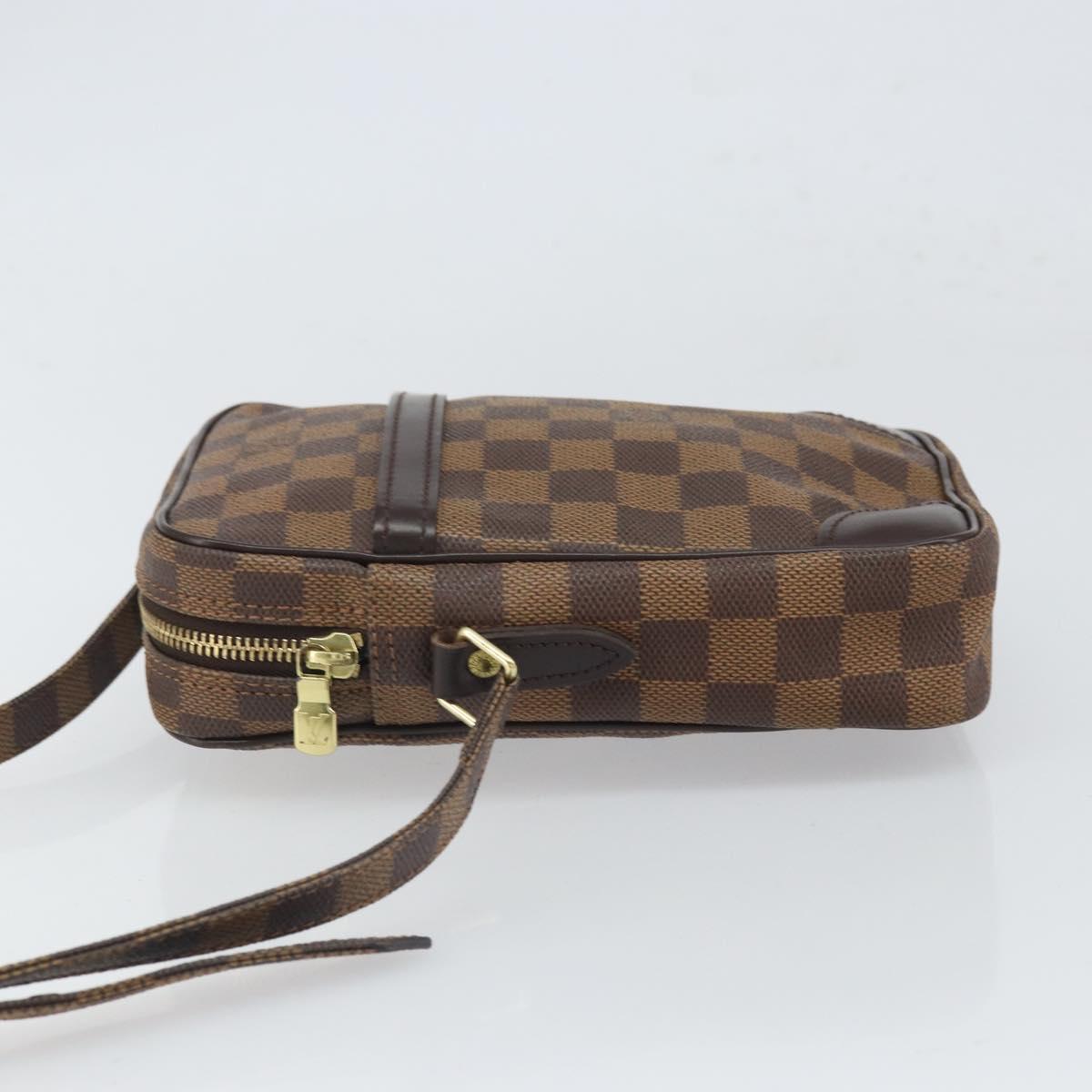 LOUIS VUITTON Damier Ebene Danube Shoulder Bag SPO N48061 LV Auth 168159