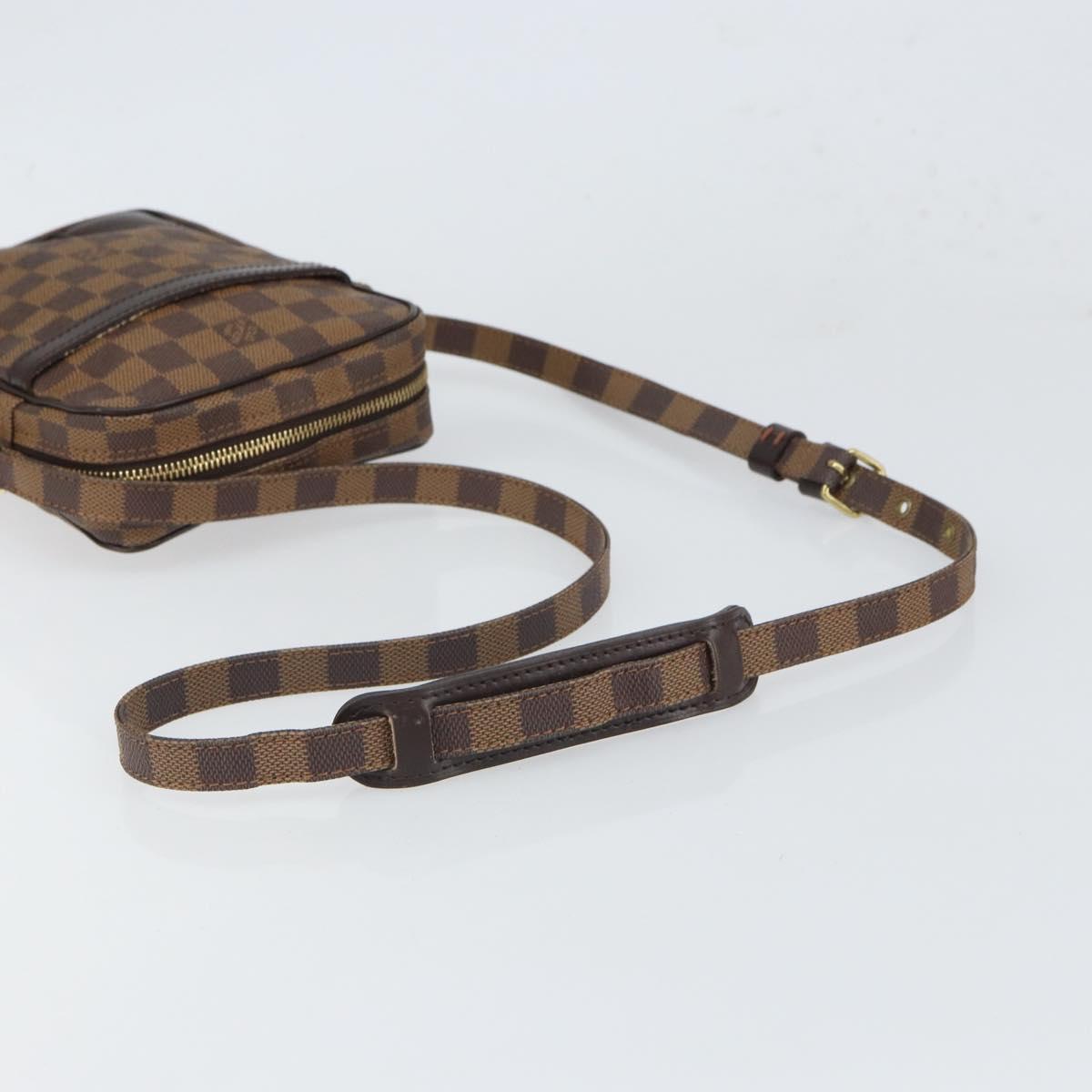 LOUIS VUITTON Damier Ebene Danube Shoulder Bag SPO N48061 LV Auth 168159