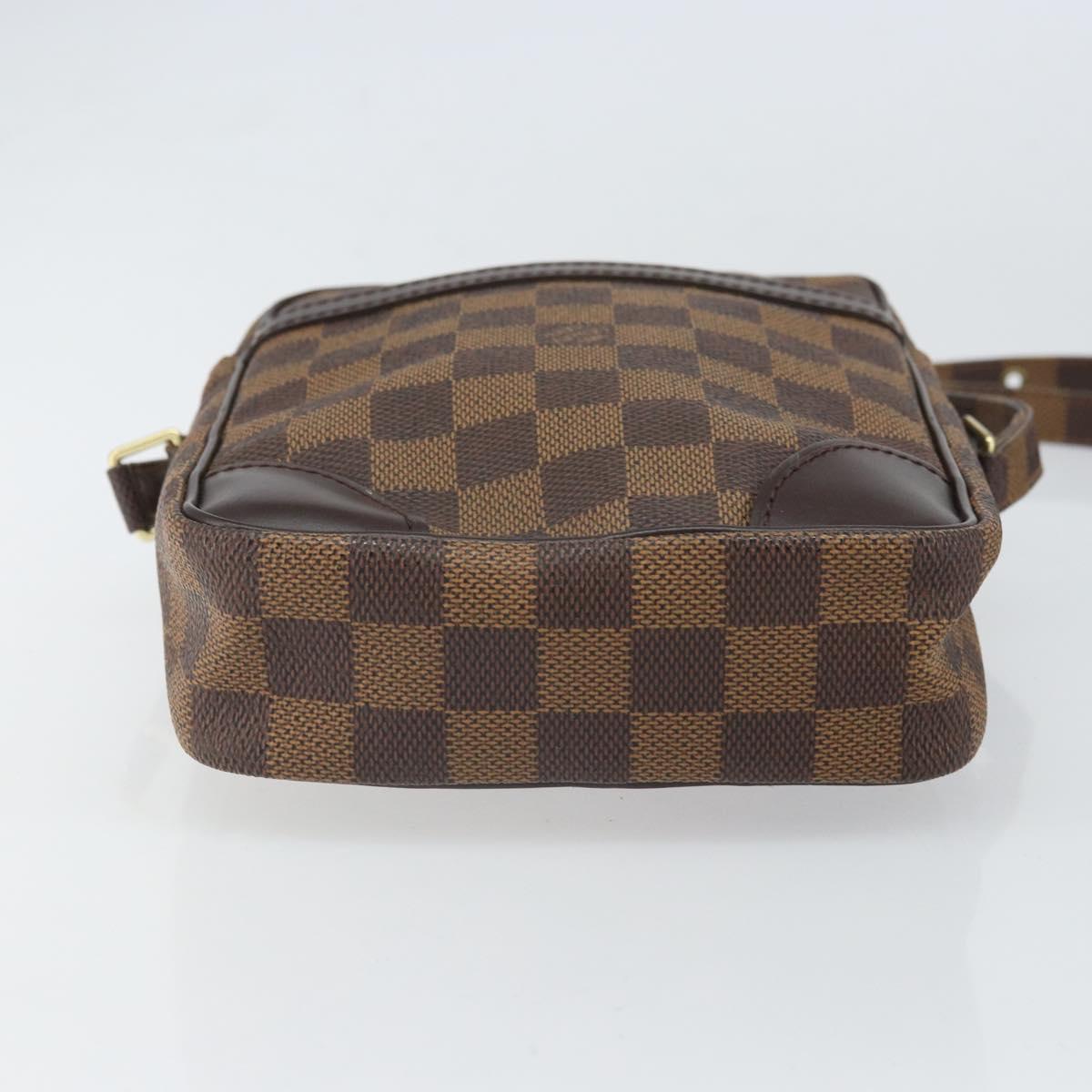 LOUIS VUITTON Damier Ebene Danube Shoulder Bag SPO N48061 LV Auth 168159