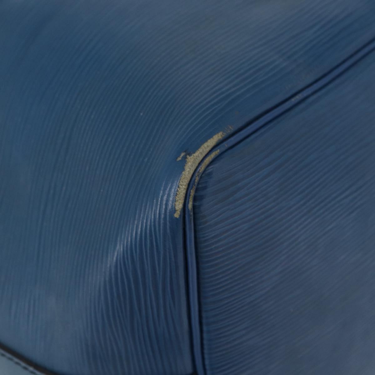 LOUIS VUITTON Epi Petit Noe Shoulder Bag Blue M44105 LV Auth 168162