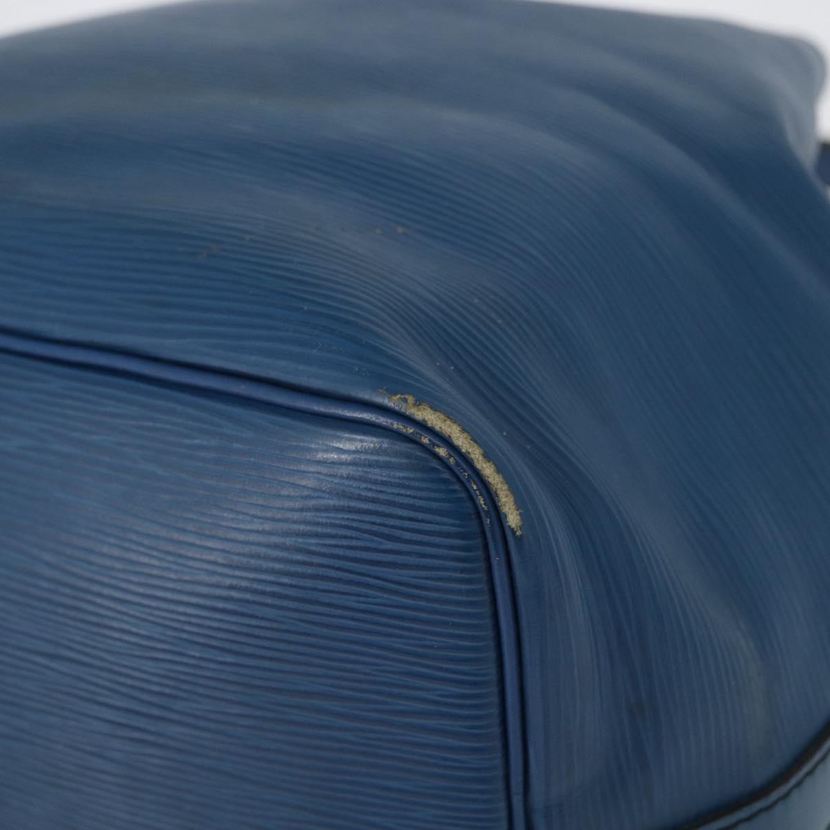 LOUIS VUITTON Epi Petit Noe Shoulder Bag Blue M44105 LV Auth 168162