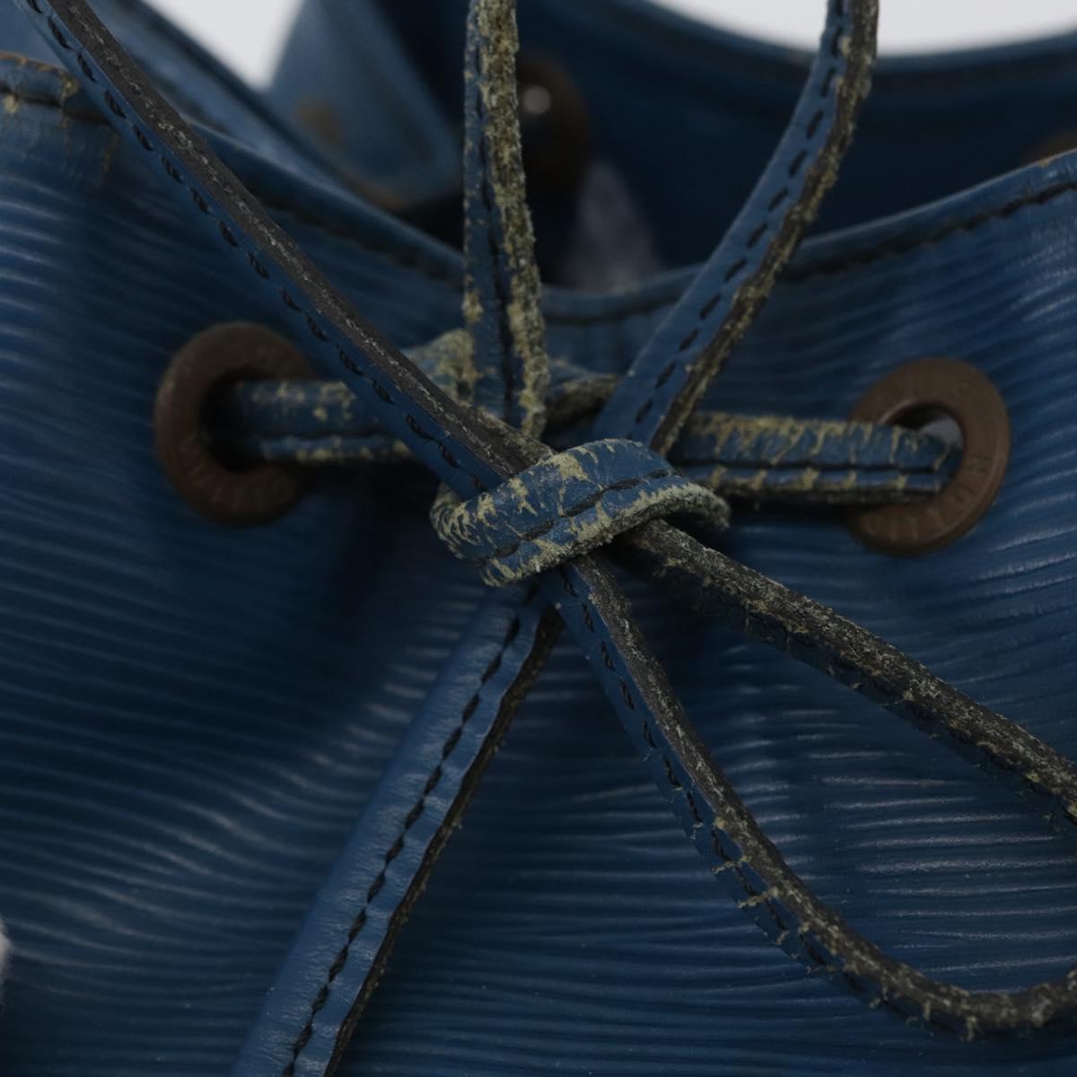 LOUIS VUITTON Epi Petit Noe Shoulder Bag Blue M44105 LV Auth 168162