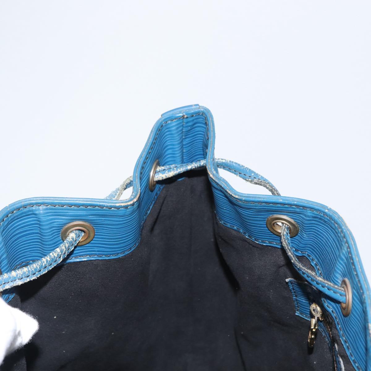 LOUIS VUITTON Epi Petit Noe Shoulder Bag Blue M44105 LV Auth 168162