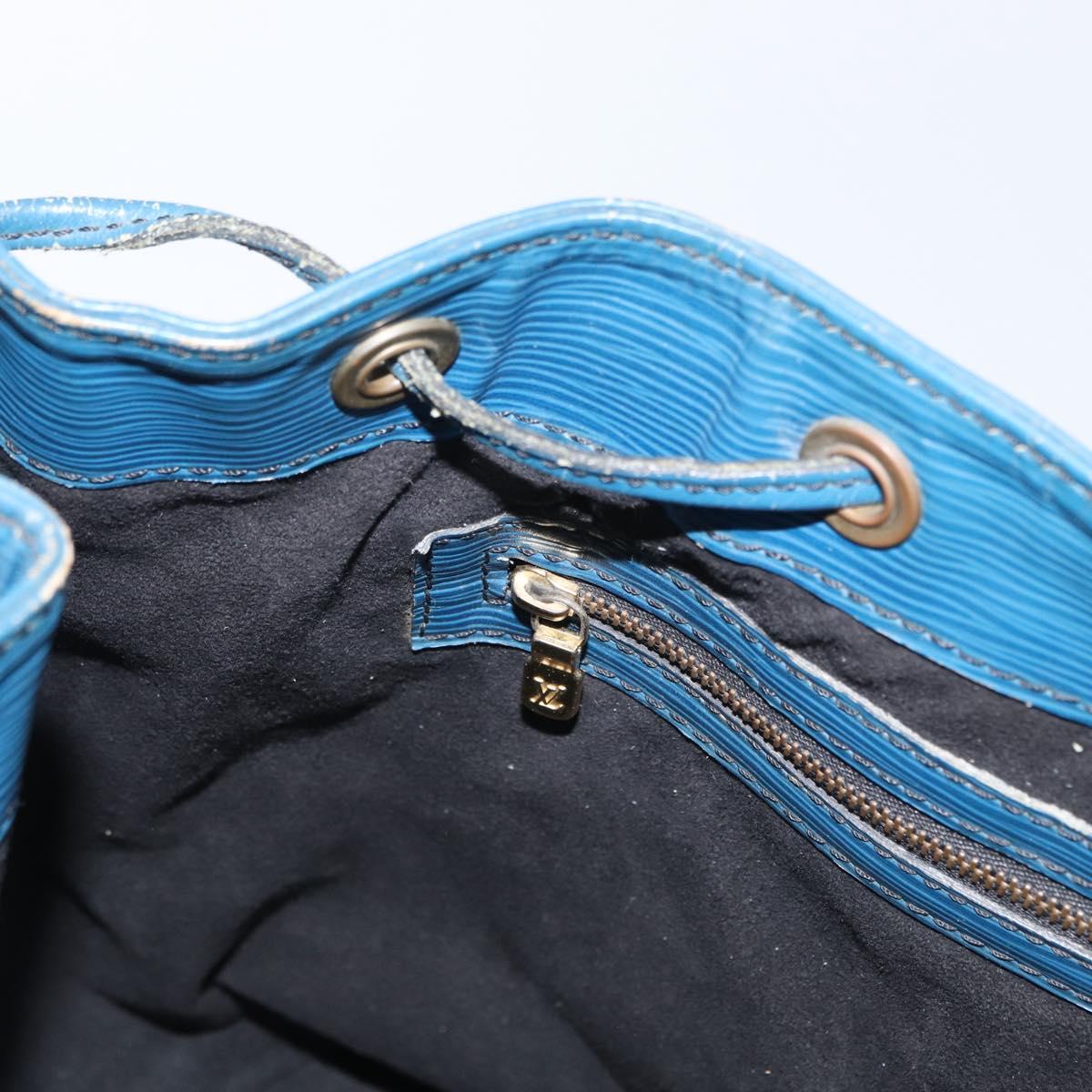 LOUIS VUITTON Epi Petit Noe Shoulder Bag Blue M44105 LV Auth 168162