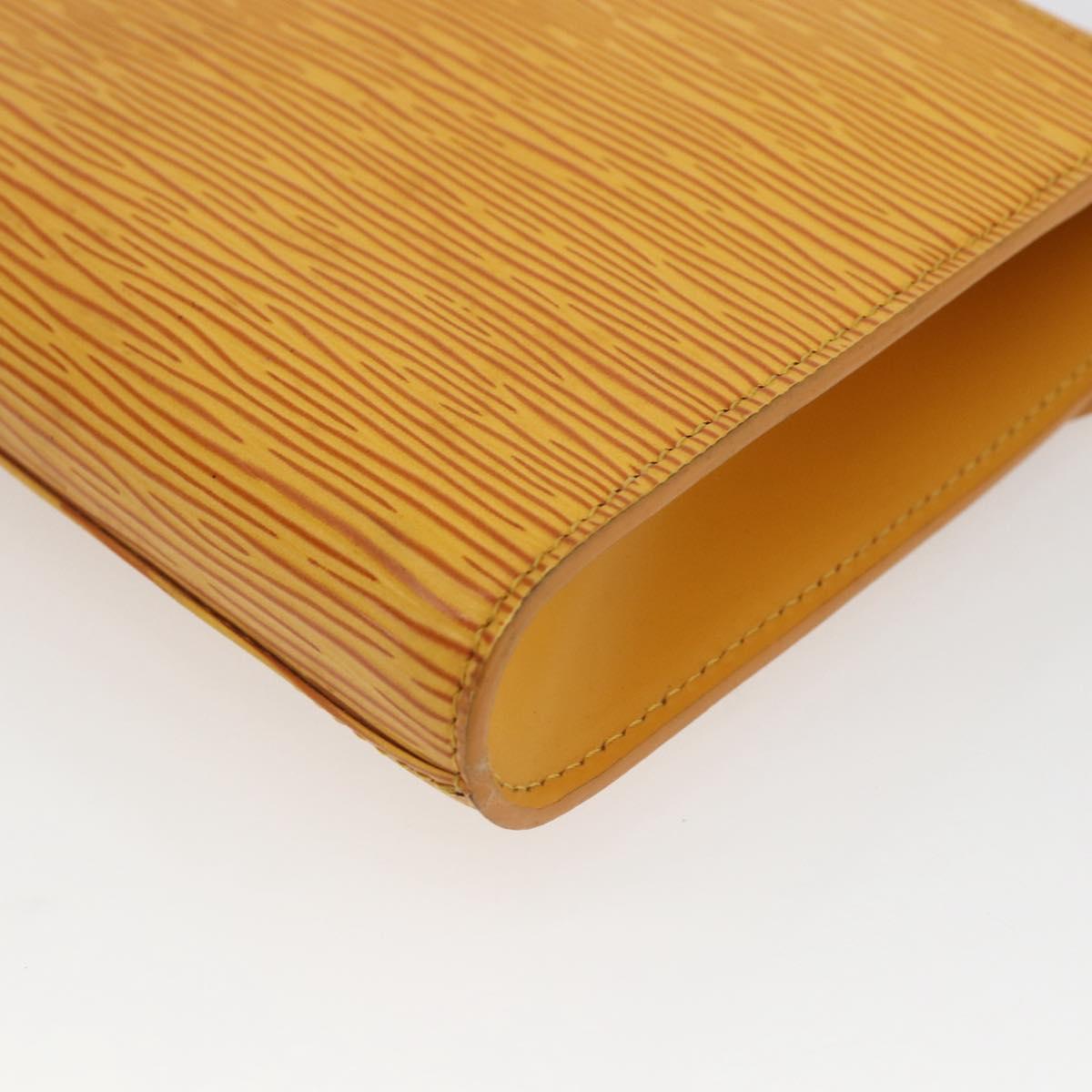 LOUIS VUITTON Epi Art Deco Clutch Bag Yellow M52639 LV Auth 168163