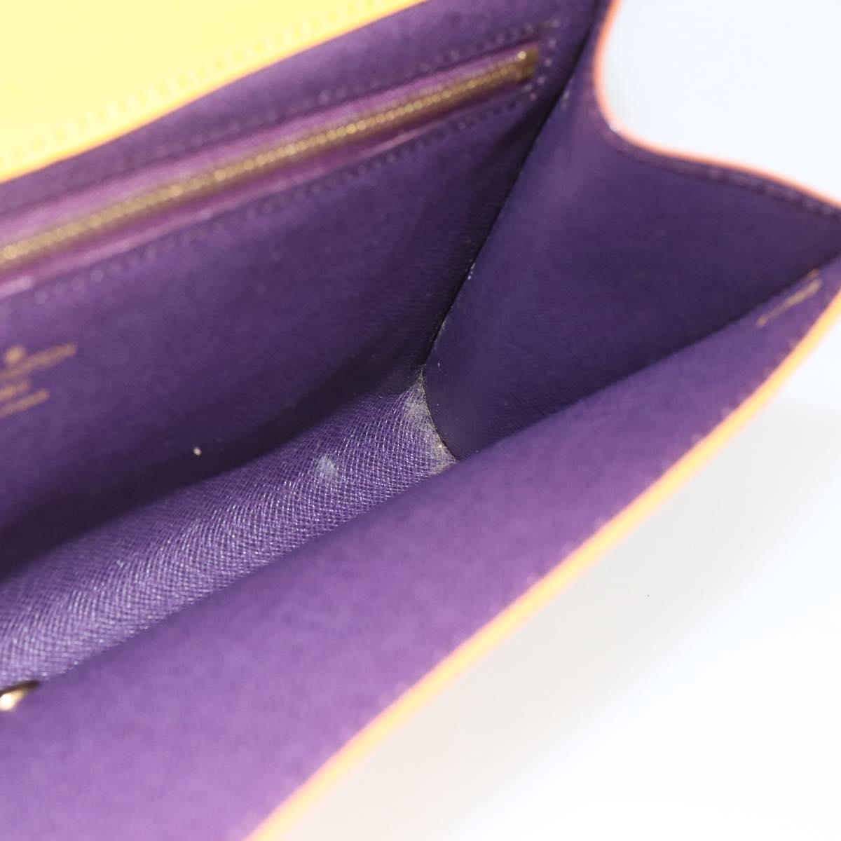 LOUIS VUITTON Epi Art Deco Clutch Bag Yellow M52639 LV Auth 168163