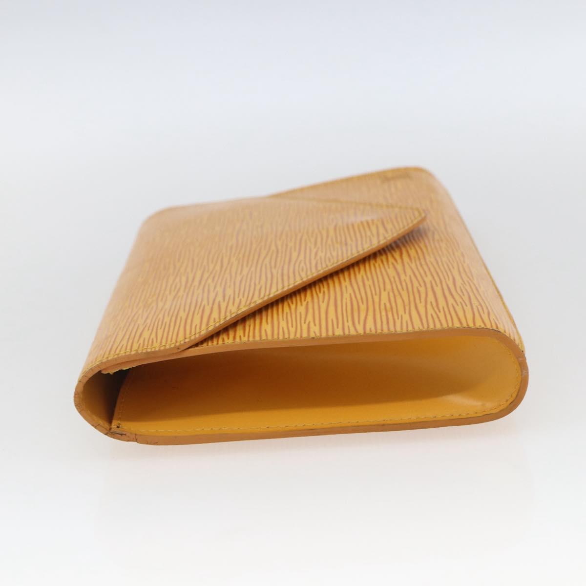 LOUIS VUITTON Epi Art Deco Clutch Bag Yellow M52639 LV Auth 168163