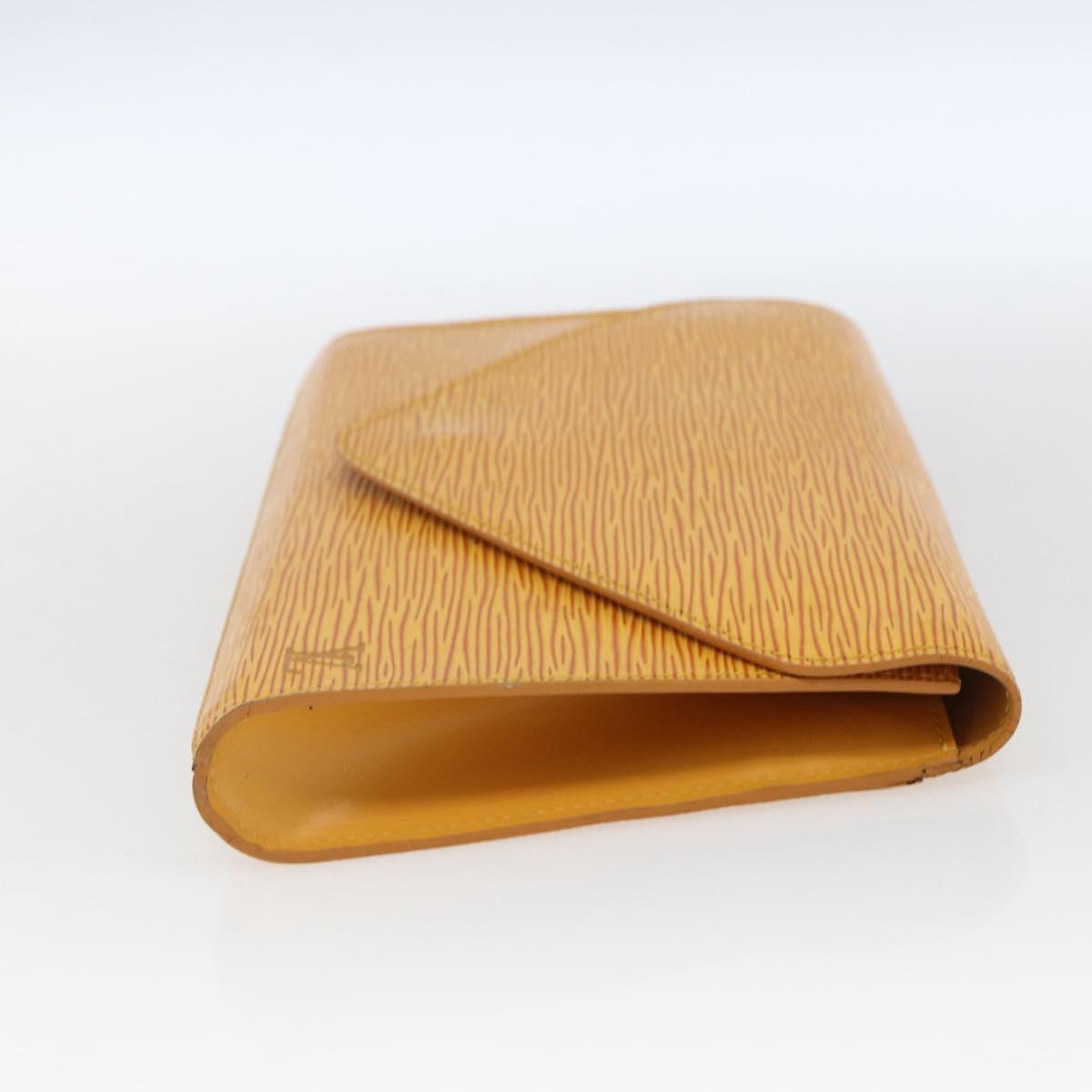LOUIS VUITTON Epi Art Deco Clutch Bag Yellow M52639 LV Auth 168163
