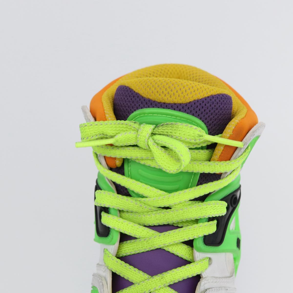 GUCCI Basket High Top Sneakers Leather 35 Multicolor 351 90431 8055 Auth 168178M