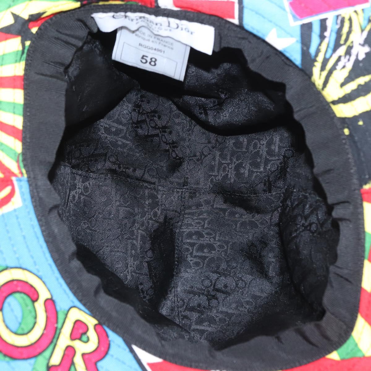 Christian Dior Hat Canvas Multicolor Auth 168182SAM