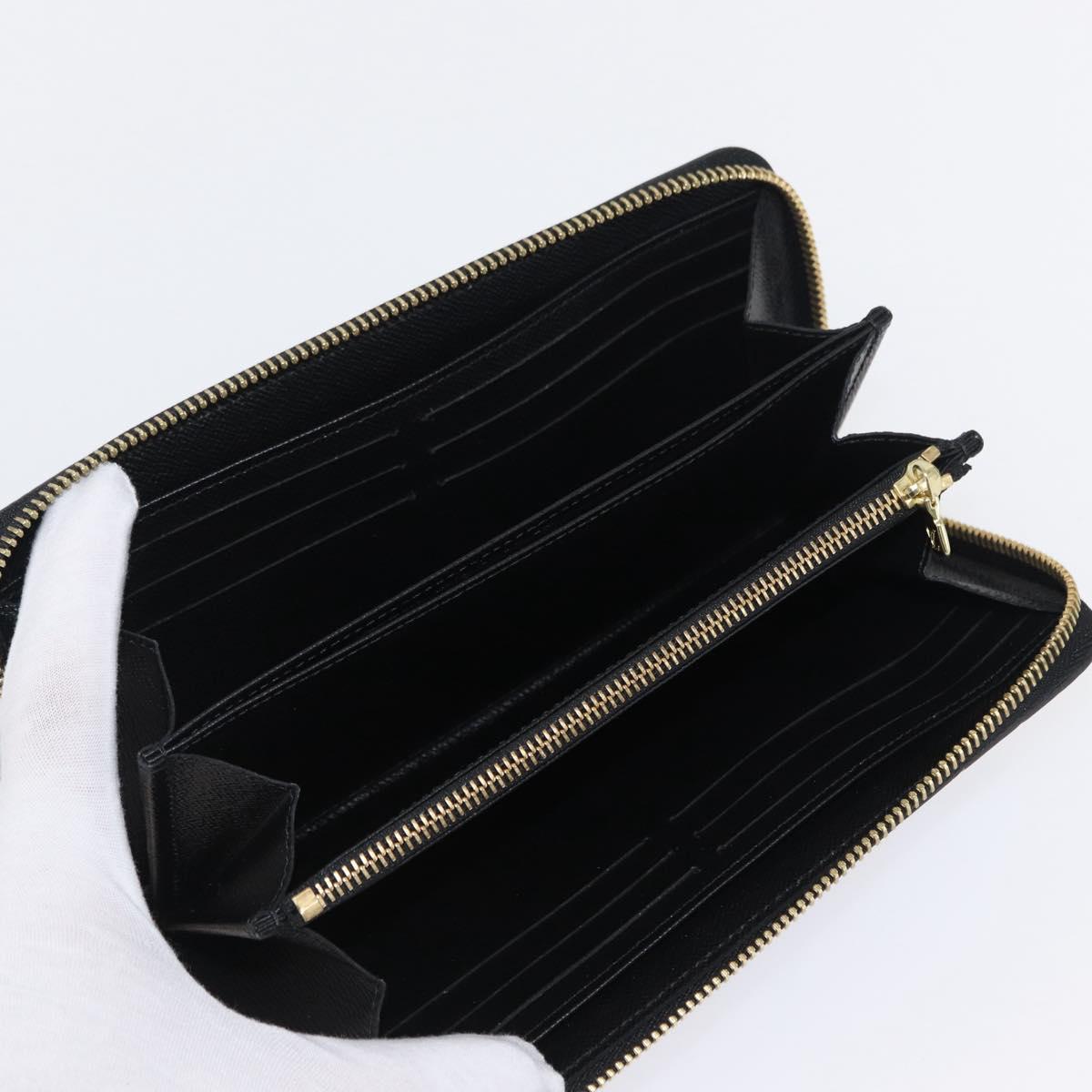 LOUIS VUITTON Damier LV Lace Zippy Wallet Long Wallet Blue LV Auth 168184