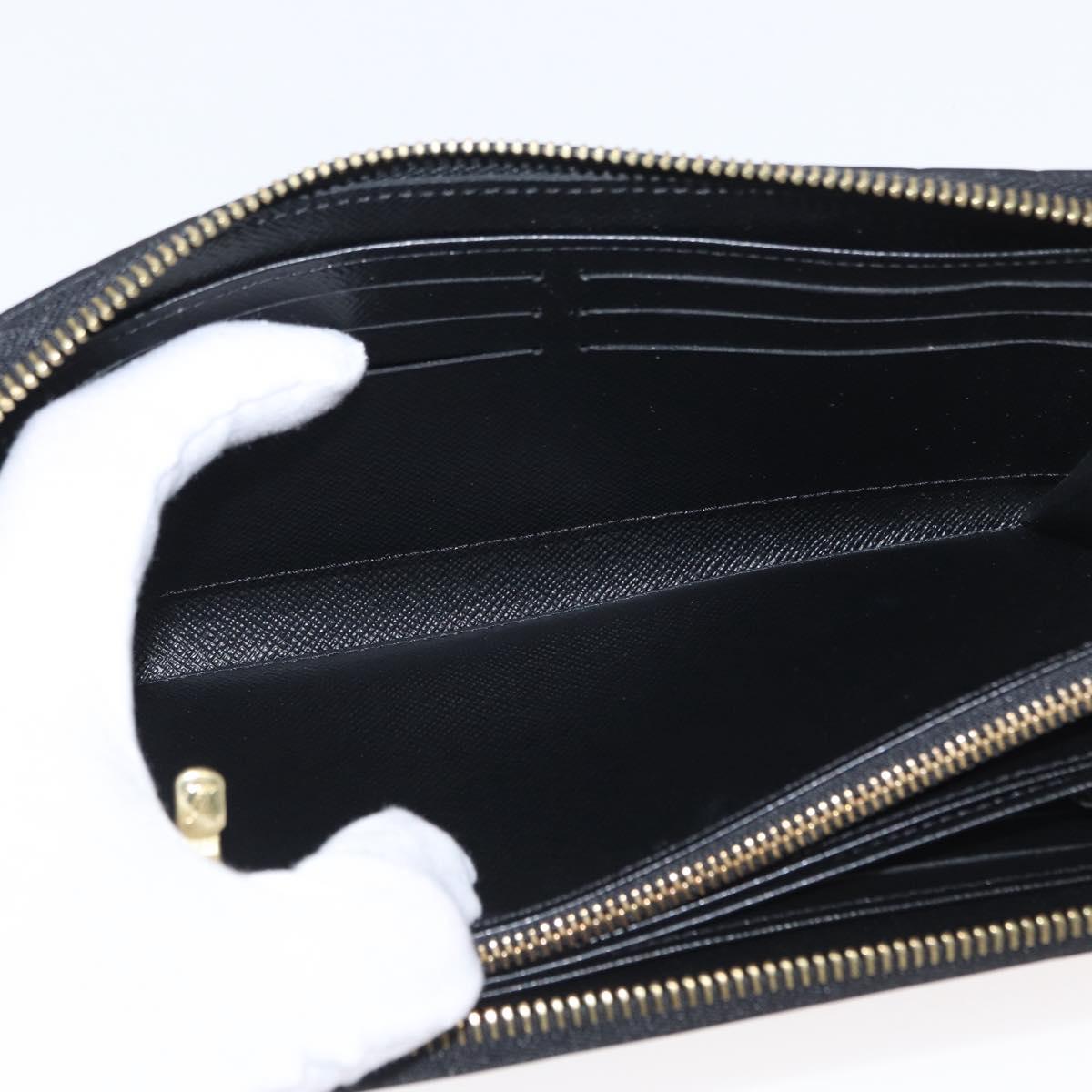 LOUIS VUITTON Damier LV Lace Zippy Wallet Long Wallet Blue LV Auth 168184