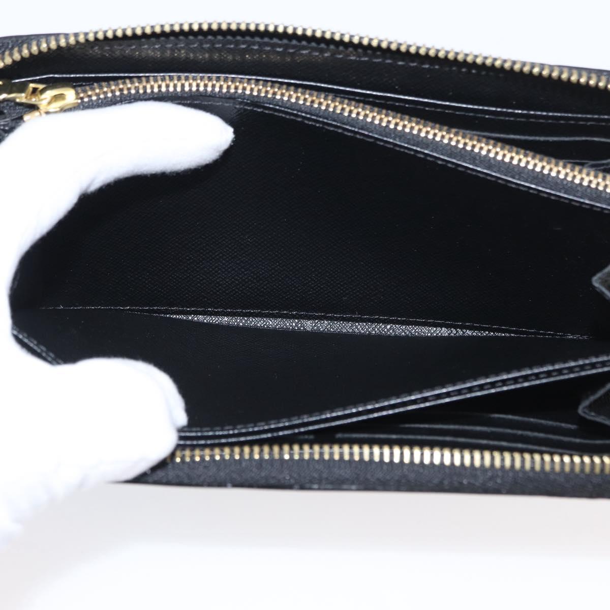 LOUIS VUITTON Damier LV Lace Zippy Wallet Long Wallet Blue LV Auth 168184