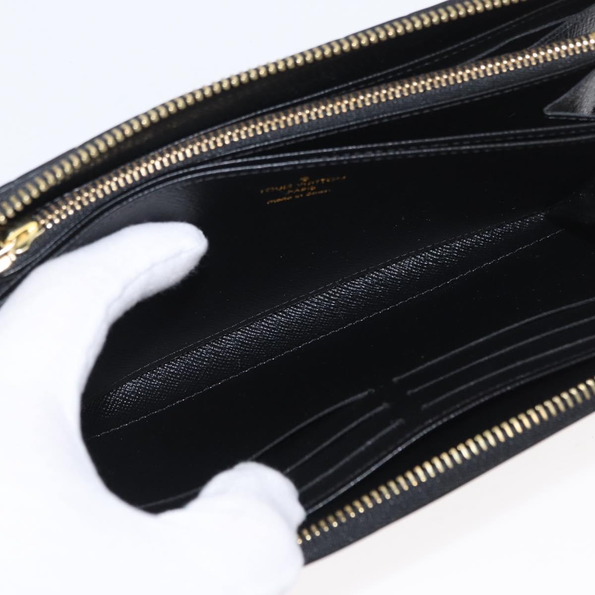 LOUIS VUITTON Damier LV Lace Zippy Wallet Long Wallet Blue LV Auth 168184