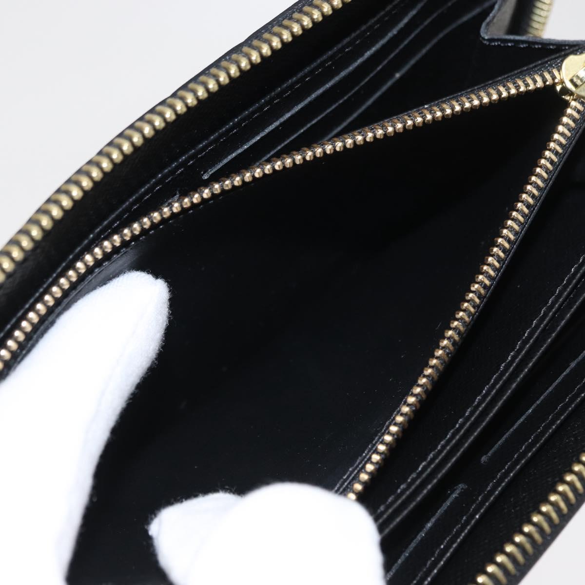 LOUIS VUITTON Damier LV Lace Zippy Wallet Long Wallet Blue LV Auth 168184