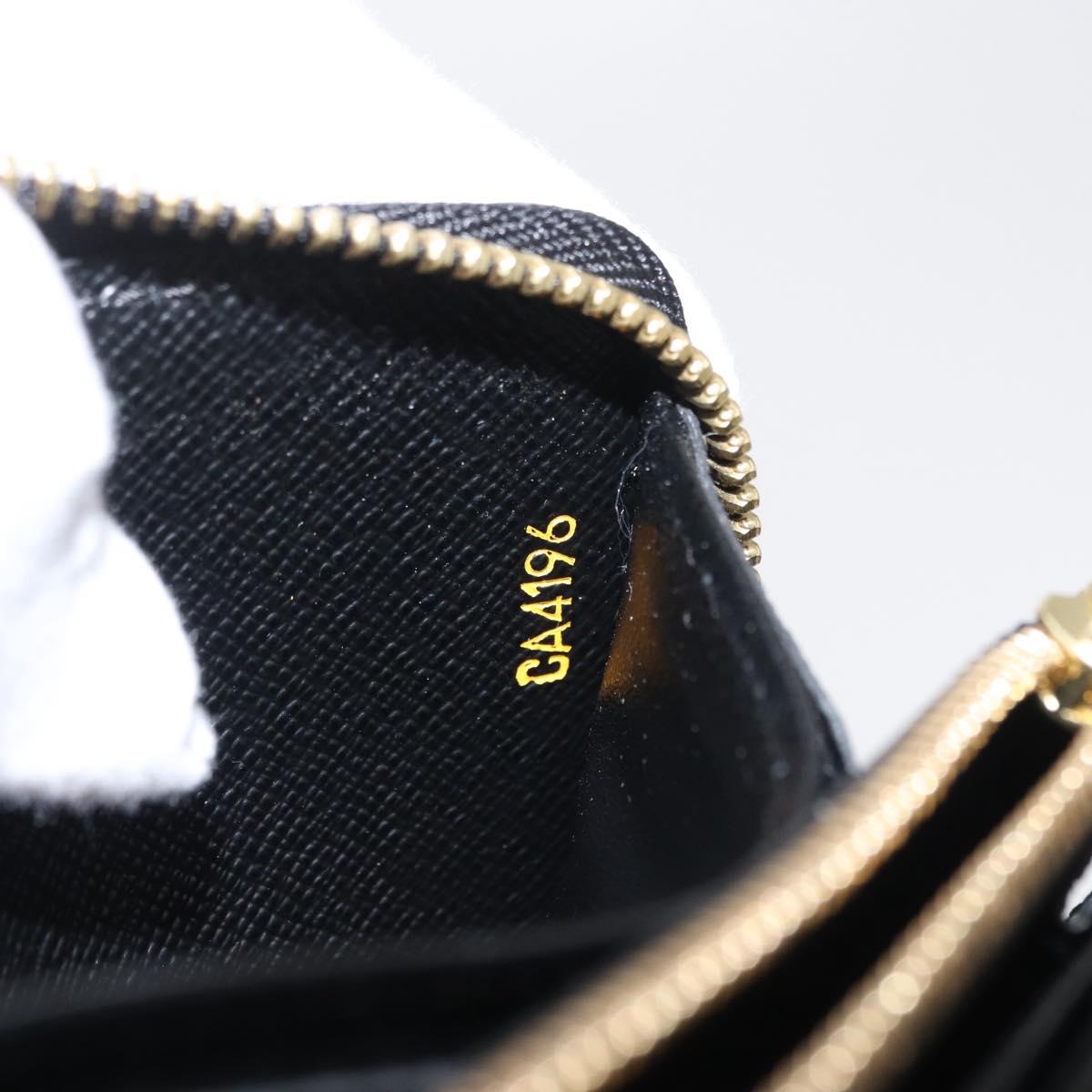 LOUIS VUITTON Damier LV Lace Zippy Wallet Long Wallet Blue LV Auth 168184