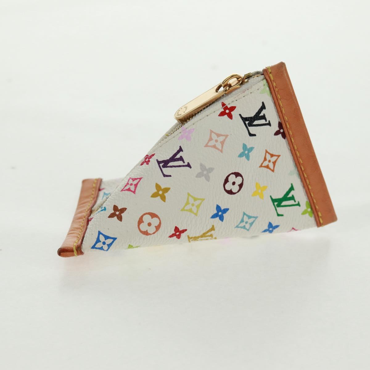 LOUIS VUITTON Monogram Multicolor Berlango Coin Purse White M58028 Auth 168197V