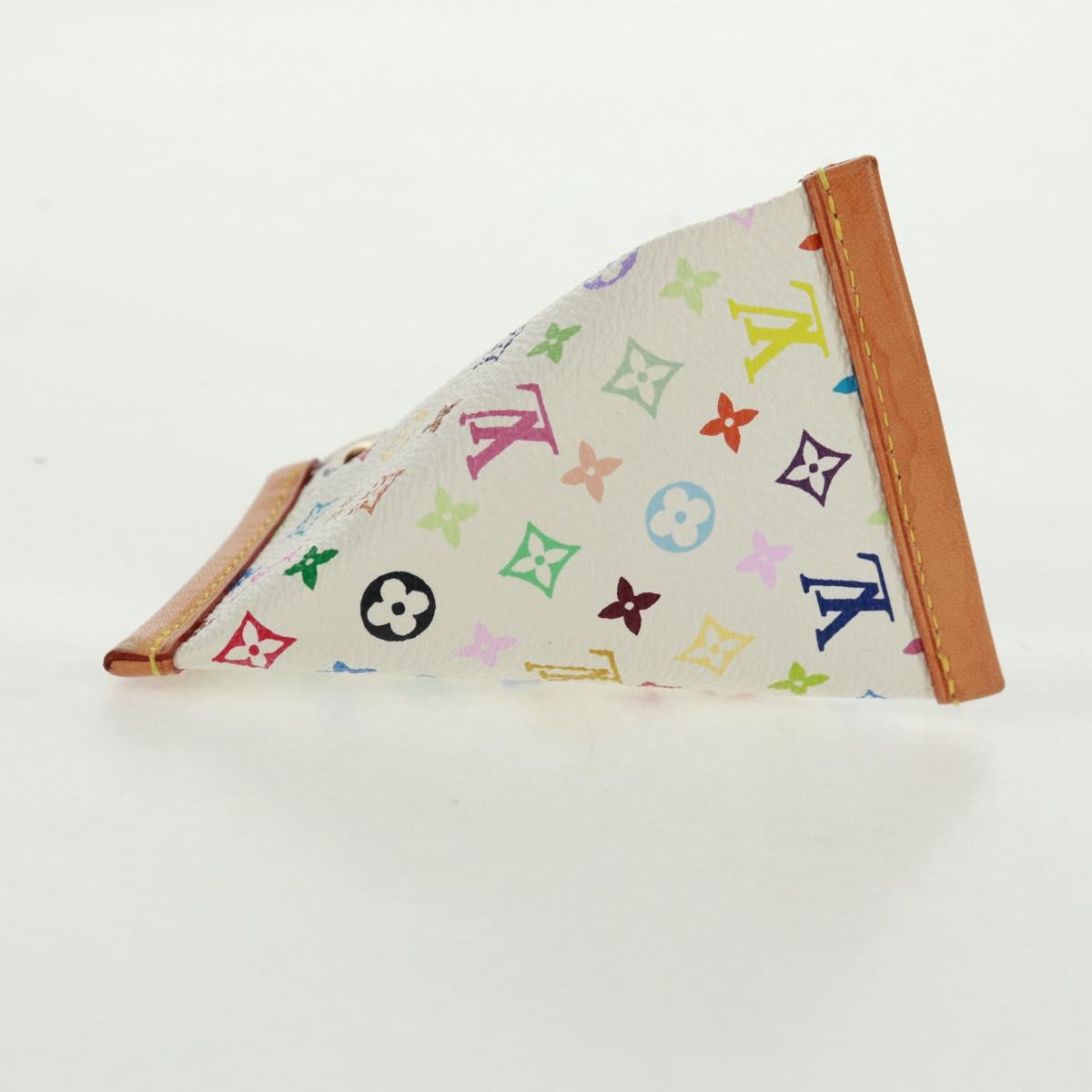 LOUIS VUITTON Monogram Multicolor Berlango Coin Purse White M58028 Auth 168197V