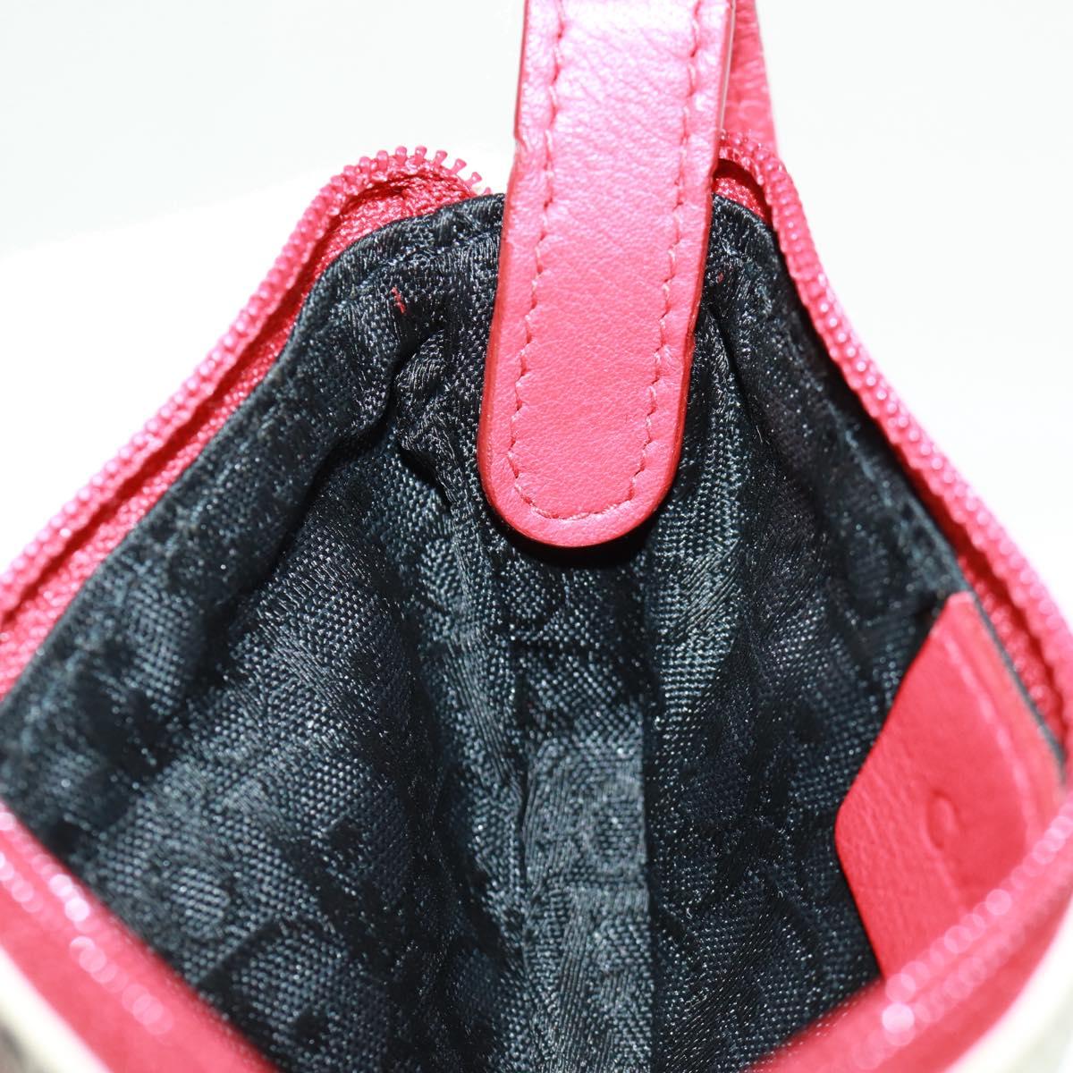 Christian Dior Hardcore Saddle pouch Pouch Canvas White Silver Auth 168201V