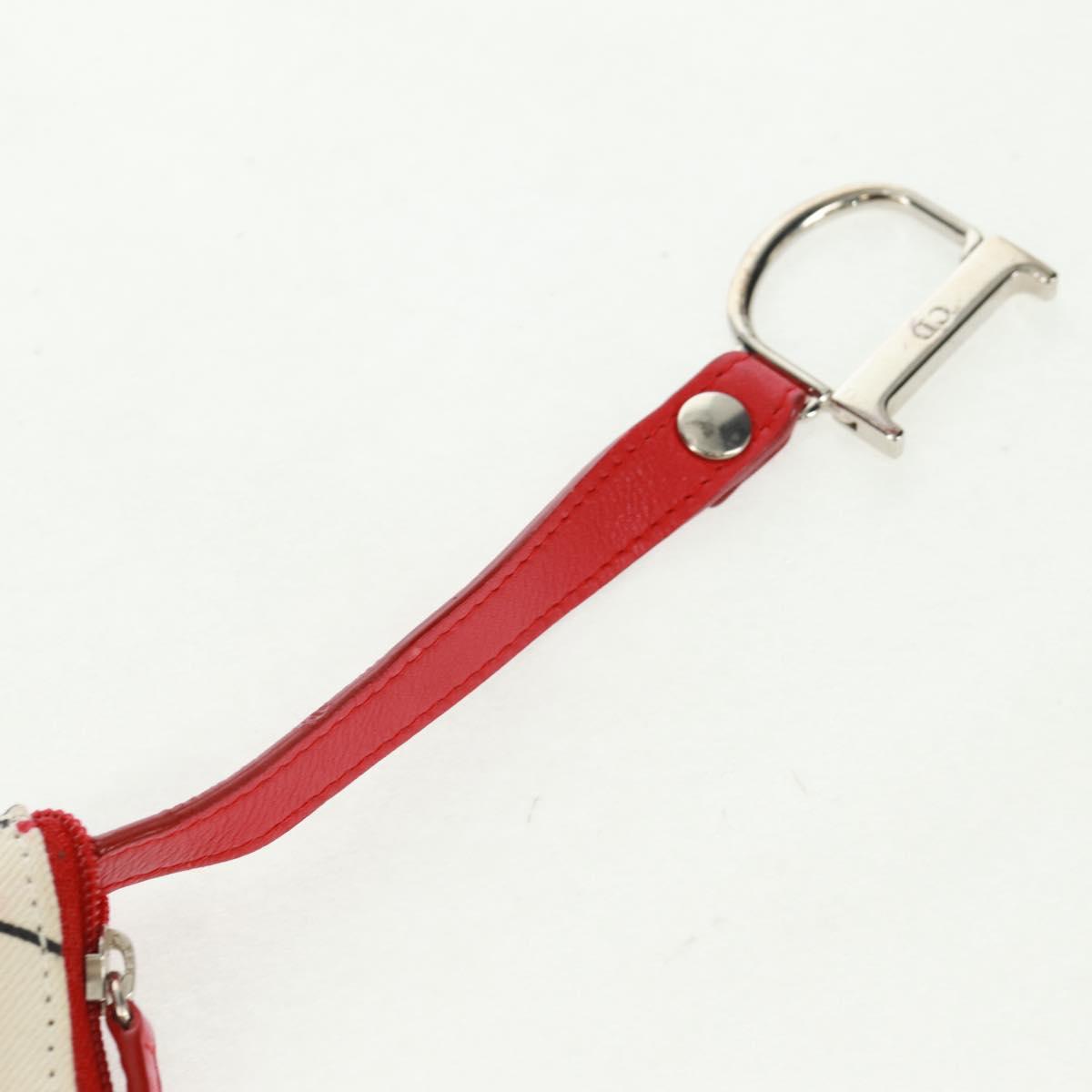 Christian Dior Hardcore Saddle pouch Pouch Canvas White Silver Auth 168201V