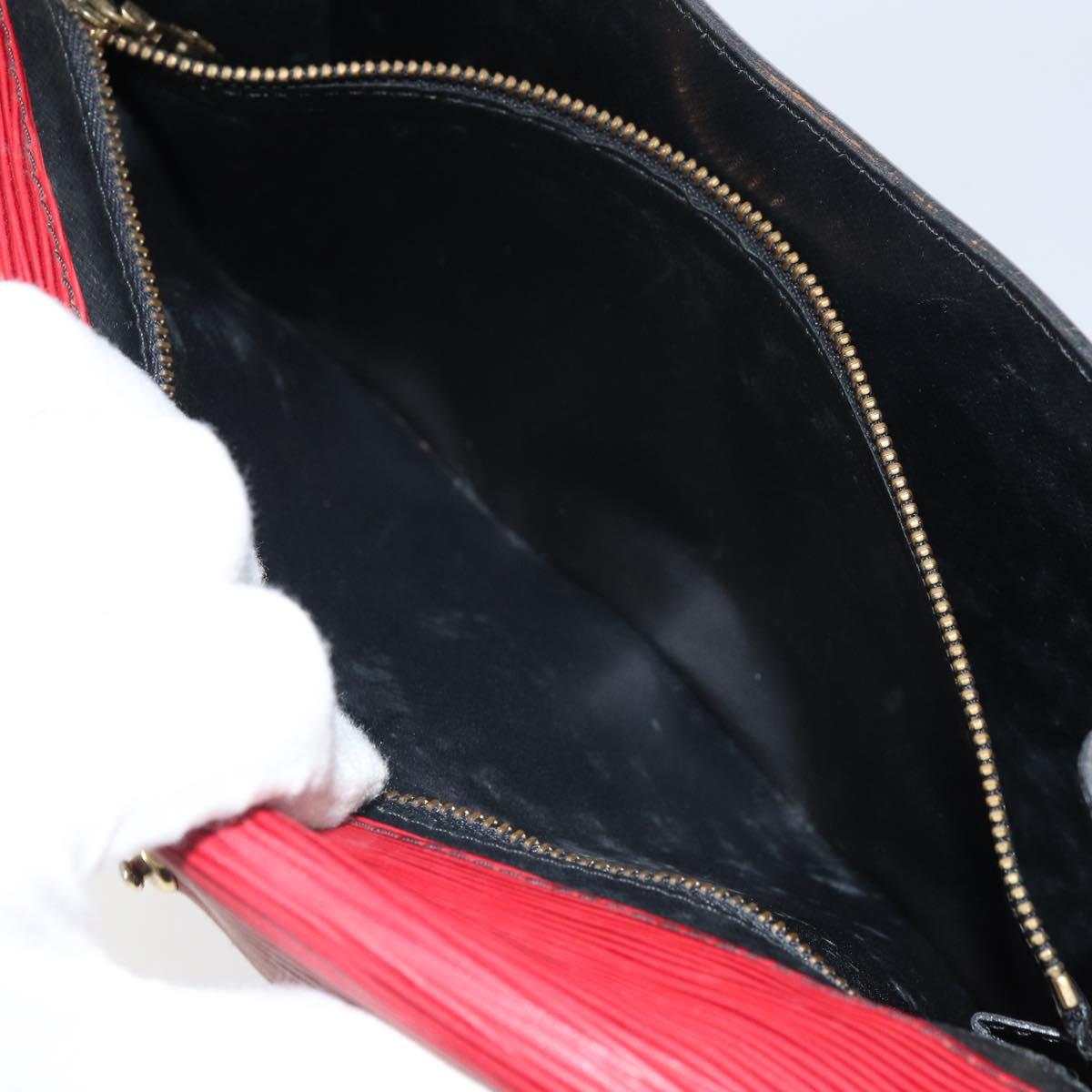 LOUIS VUITTON Epi Montaigne 27 Clutch Bag Red M52657 LV Auth 168213