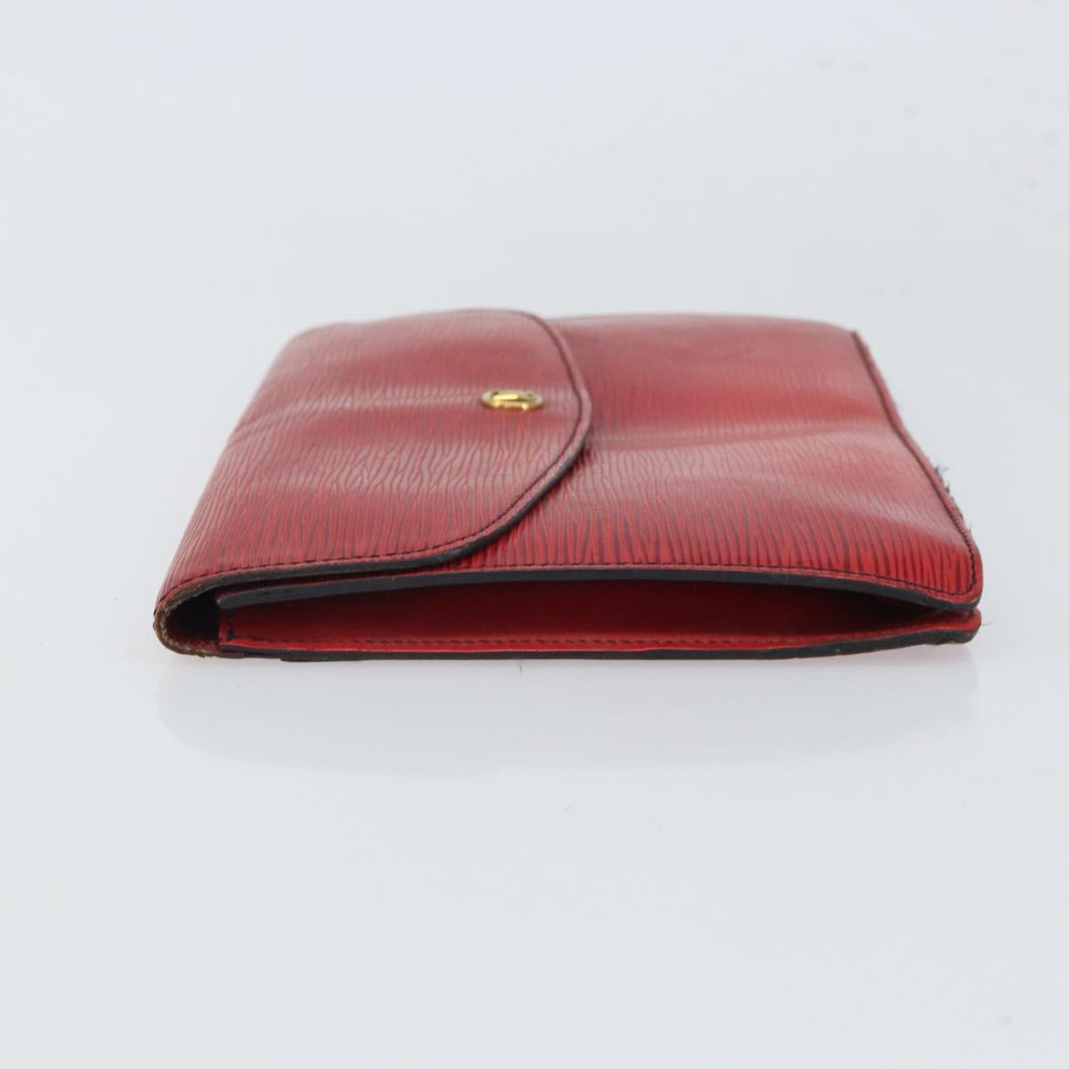 LOUIS VUITTON Epi Montaigne 27 Clutch Bag Red M52657 LV Auth 168213