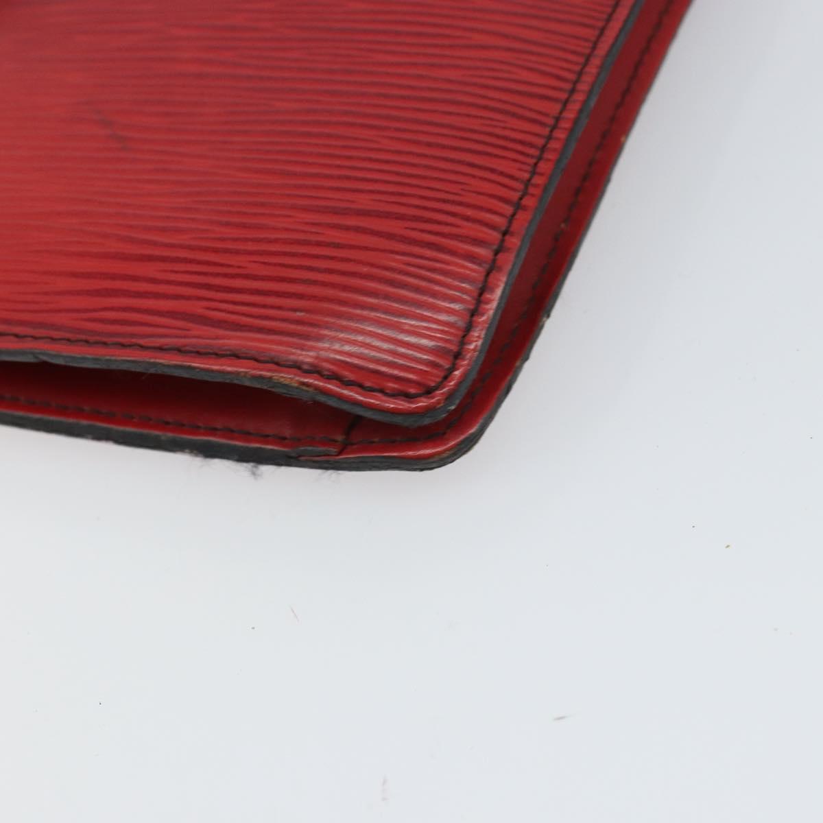 LOUIS VUITTON Epi Montaigne 27 Clutch Bag Red M52657 LV Auth 168213
