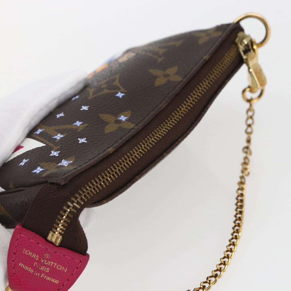 LOUIS VUITTON Monogram Ski Bear Mini Pochette Accessoires M67769 Auth 168214SM