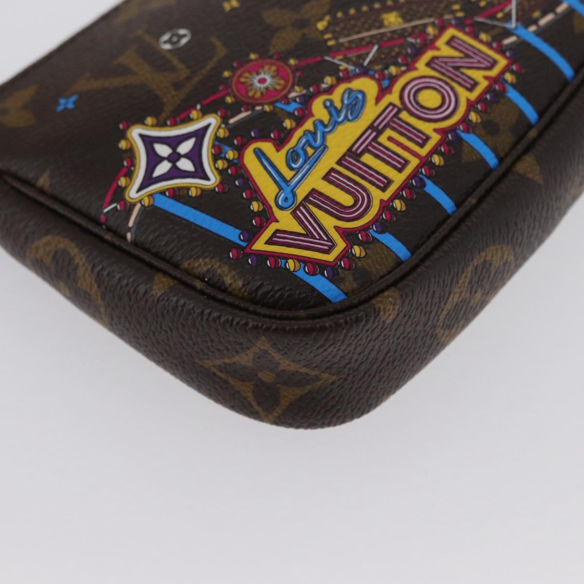 LOUIS VUITTON Monogram Vivienne Mini Pochette Accessoires M69752 Auth 168215SAM