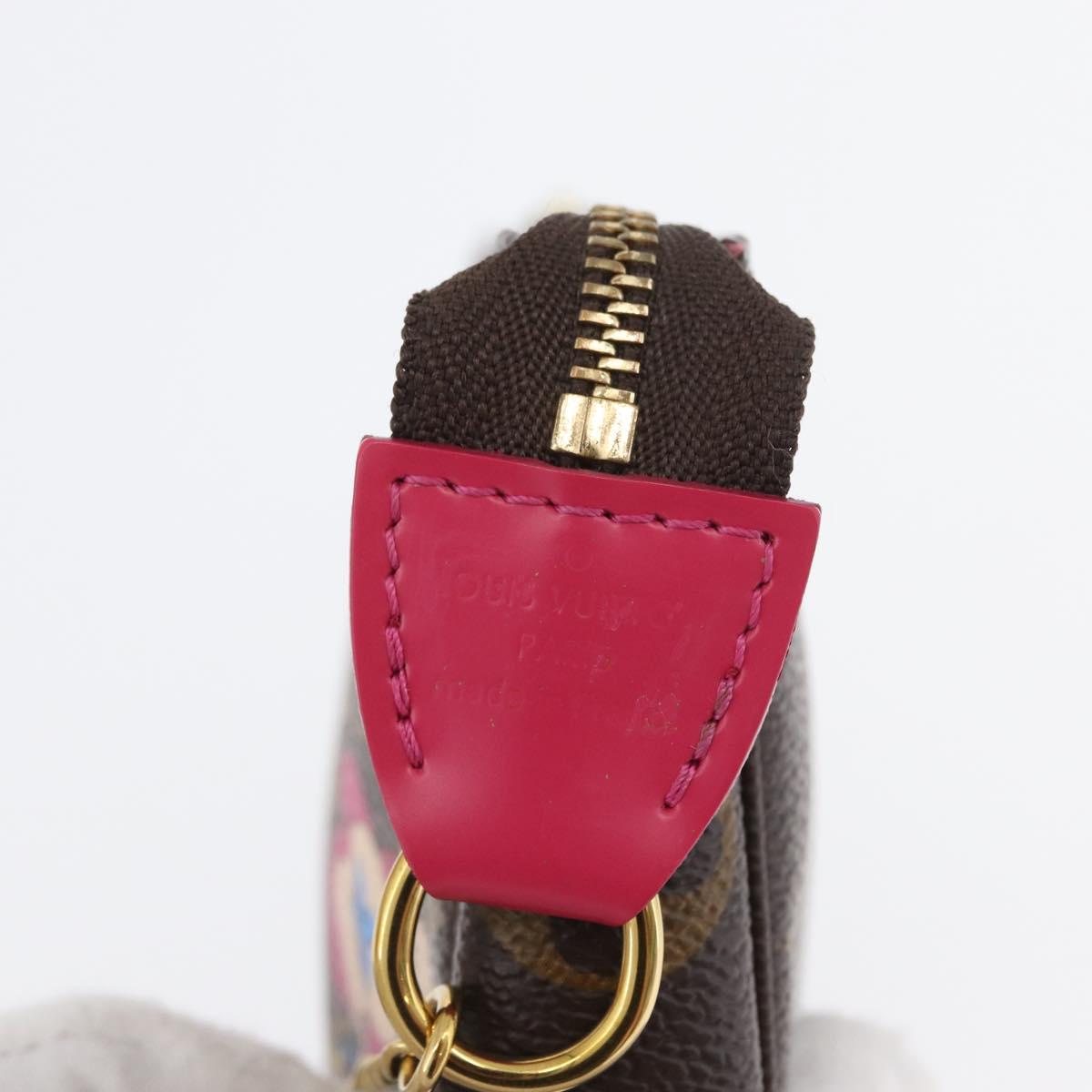 LOUIS VUITTON Monogram Vivienne Mini Pochette Accessoires M69752 Auth 168215SAM