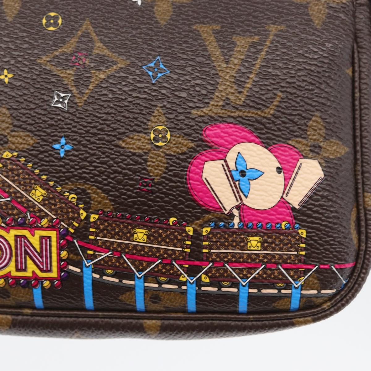 LOUIS VUITTON Monogram Vivienne Mini Pochette Accessoires M69752 Auth 168215SAM