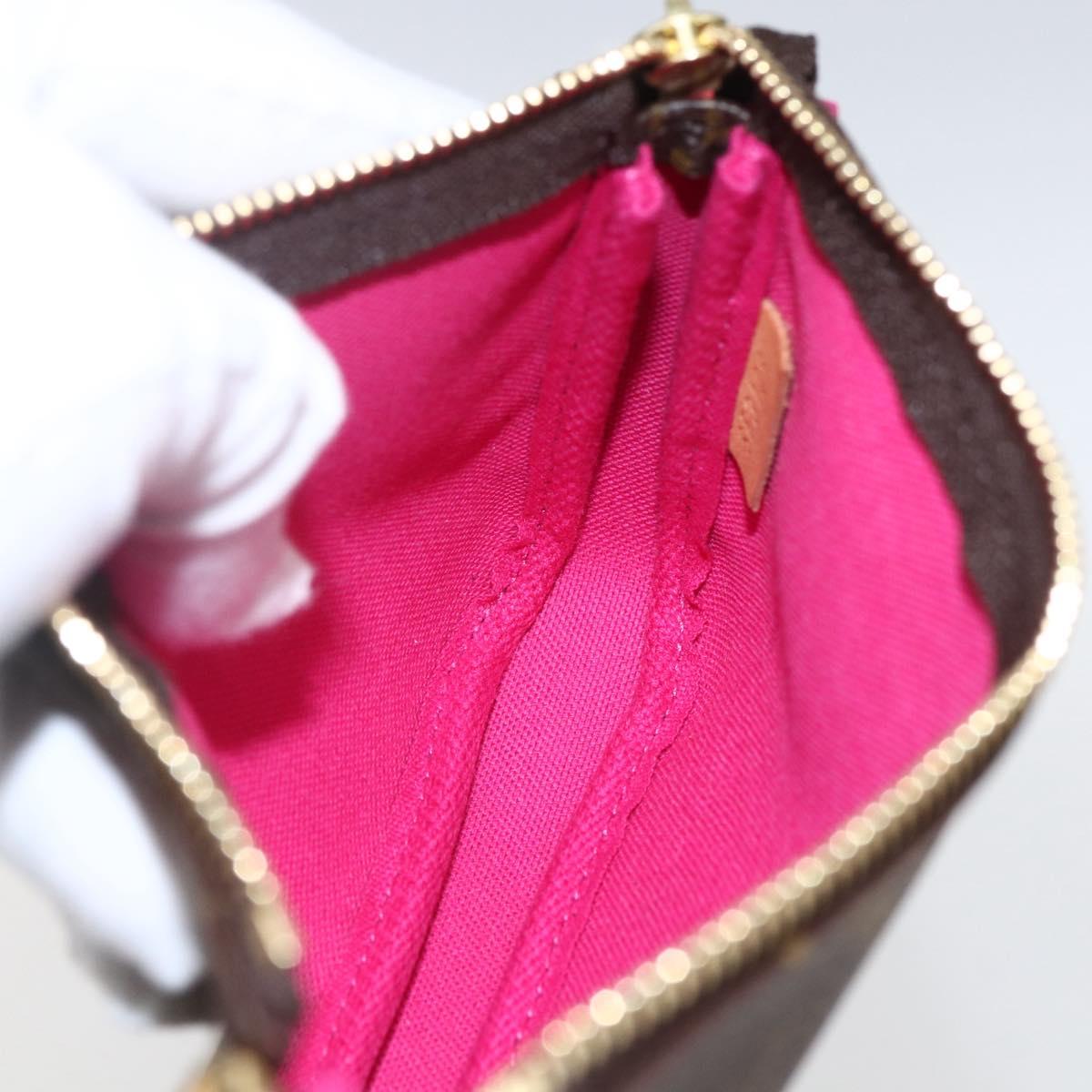 LOUIS VUITTON Monogram Ski Bear Mini Pochette Accessoires M67769 Auth 168216SM