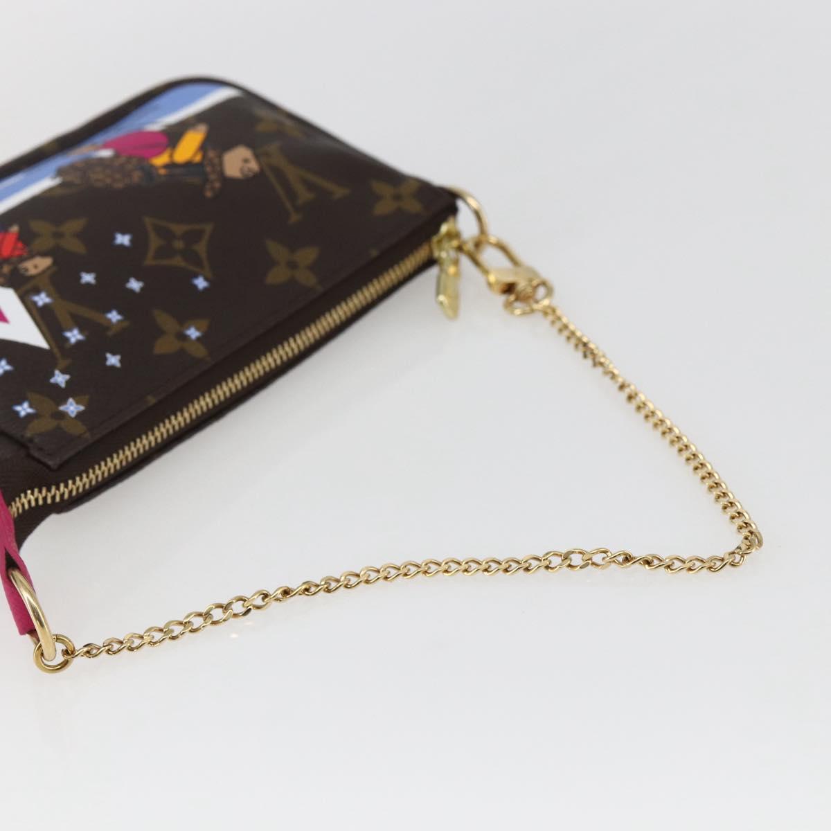 LOUIS VUITTON Monogram Ski Bear Mini Pochette Accessoires M67769 Auth 168216SM