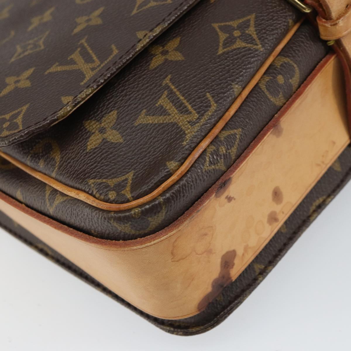 LOUIS VUITTON Monogram Cartouchiere GM Shoulder Bag M51252 LV Auth 168230