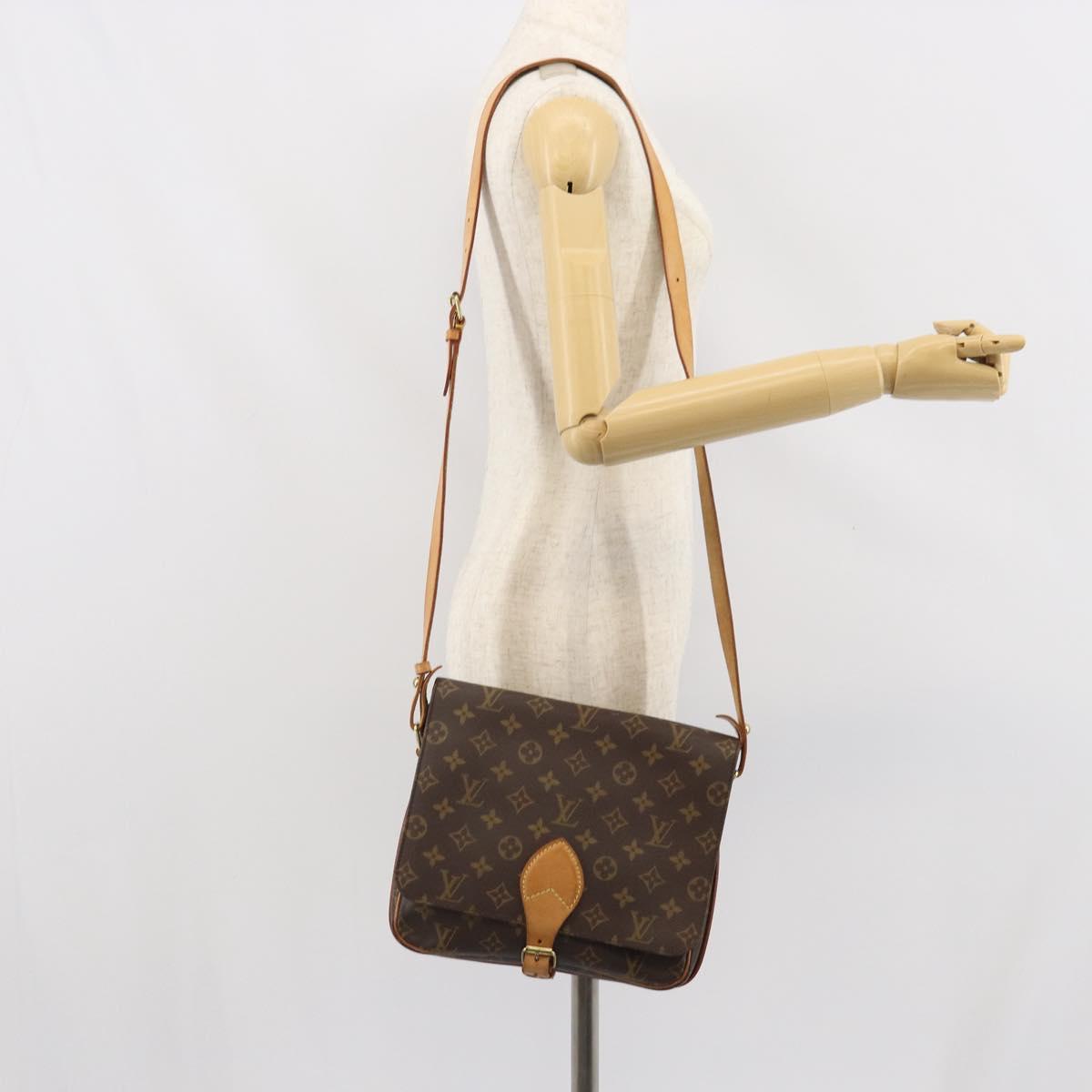 LOUIS VUITTON Monogram Cartouchiere GM Shoulder Bag M51252 LV Auth 168230
