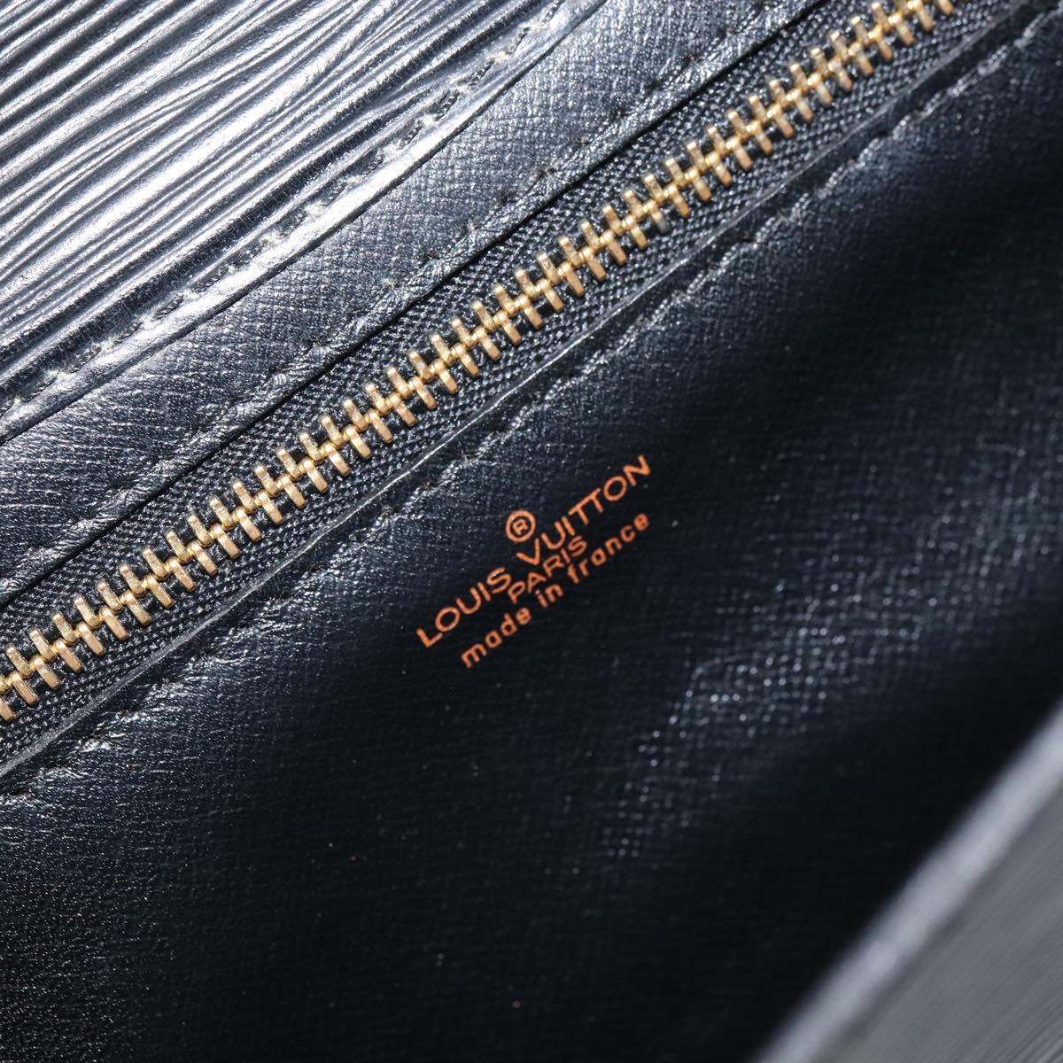 LOUIS VUITTON Epi Art Deco Clutch Bag Black M52632 LV Auth 168234