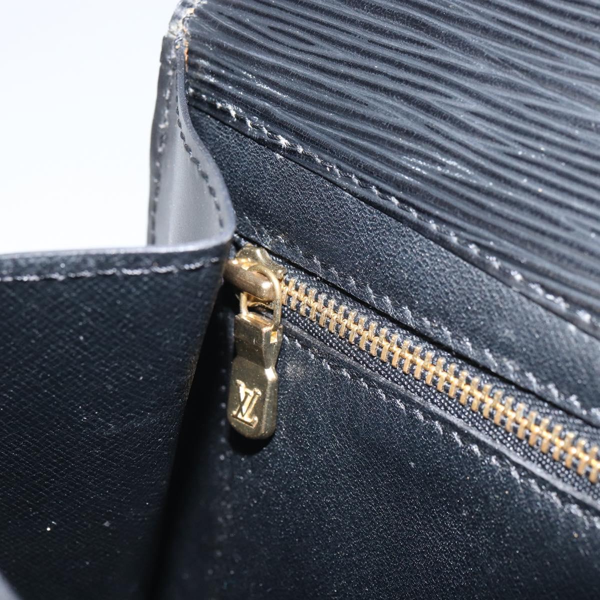LOUIS VUITTON Epi Art Deco Clutch Bag Black M52632 LV Auth 168234