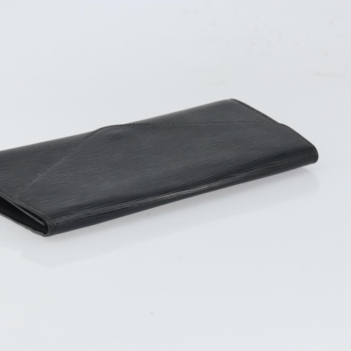 LOUIS VUITTON Epi Art Deco Clutch Bag Black M52632 LV Auth 168234